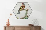 Akoestisch Schilderij Prent Natuur Vogel en Bloemen 01 Hexagon Template Hexagon vintage 15 2 scaled 1