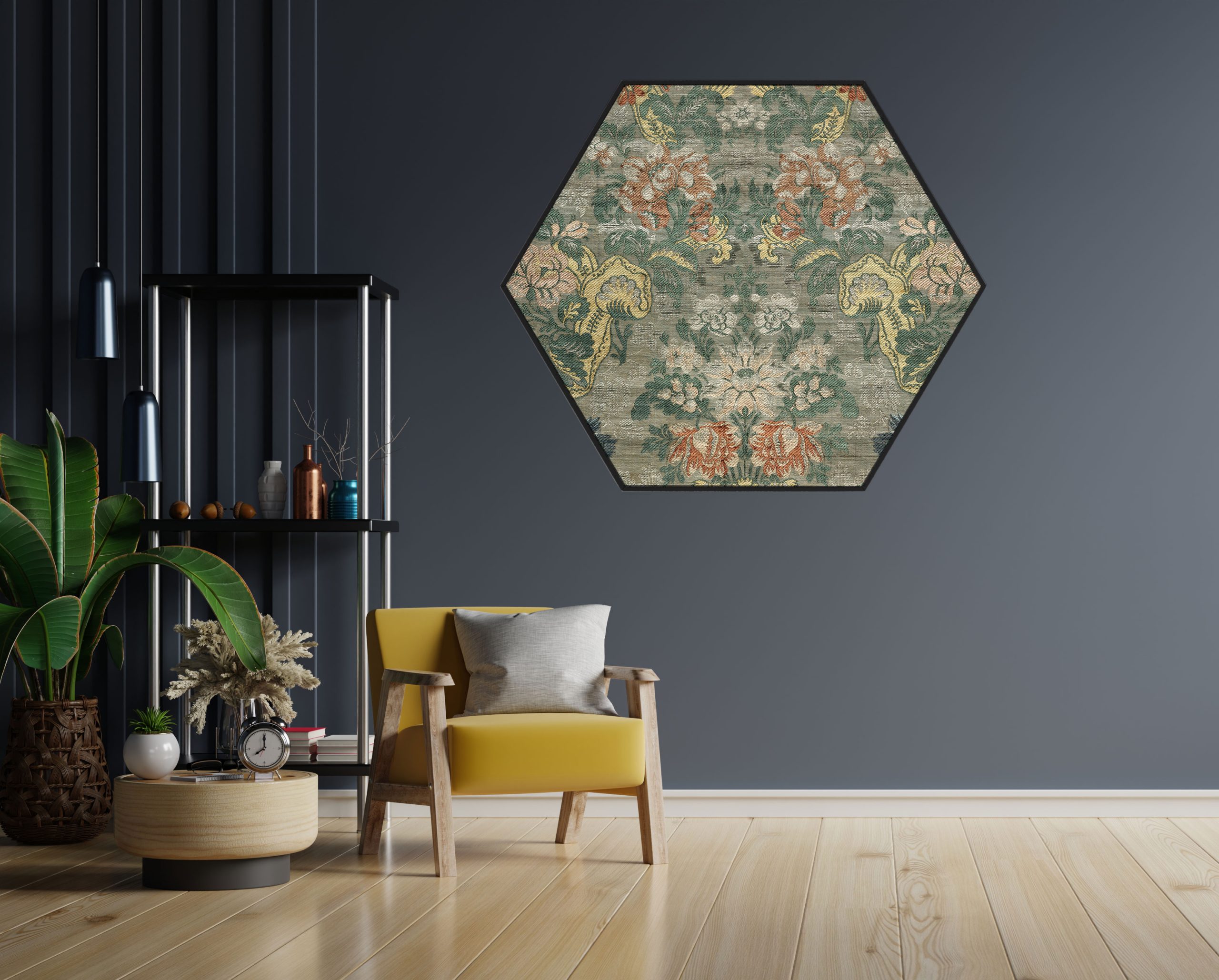 Akoestisch Schilderij Vintage Print Hexagon Template Hexagon vintage 18 1 scaled 1