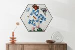Akoestisch Schilderij Prent Natuur Vogel en Bloemen 04 Hexagon Template Hexagon vintage 4 2 scaled 1