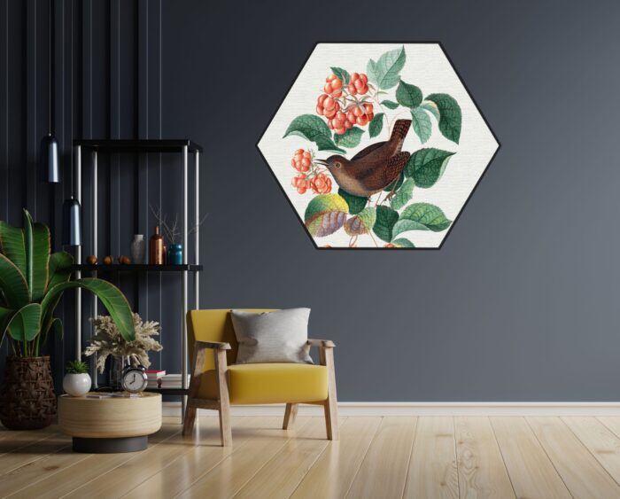 Akoestisch Schilderij Prent Natuur Vogel en Bloemen 08 Hexagon Template Hexagon vintage 8 1 scaled 1