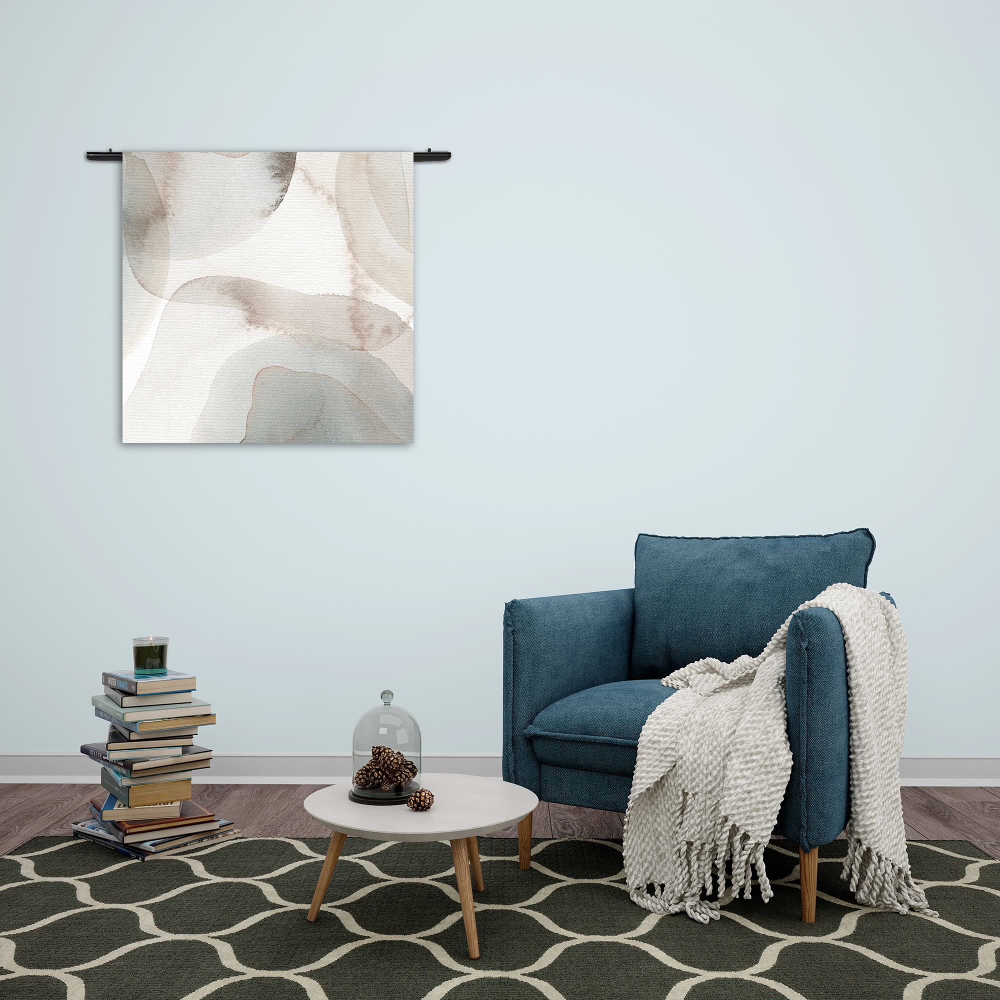 Template_Vierkant_Rond_Abstract_108-2 Wandkleed Abstract Rustige Tinten met Accent 03 Rechthoek Vierkant Template Vierkant Rond Abstract 108 2