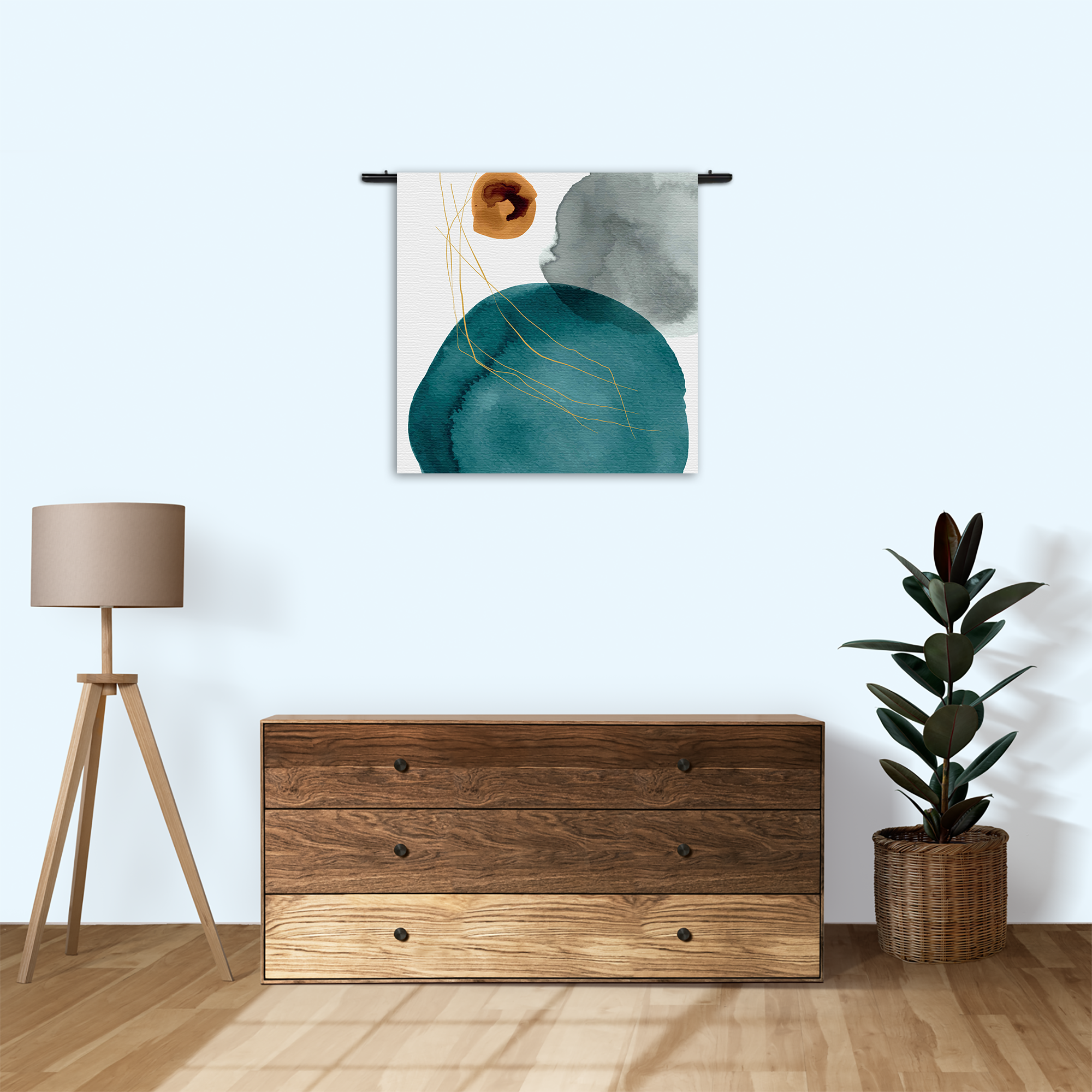 Wandkleed Abstract Cirkels Multikleur 01 Rechthoek Vierkant Template Vierkant Rond Abstract 20 3