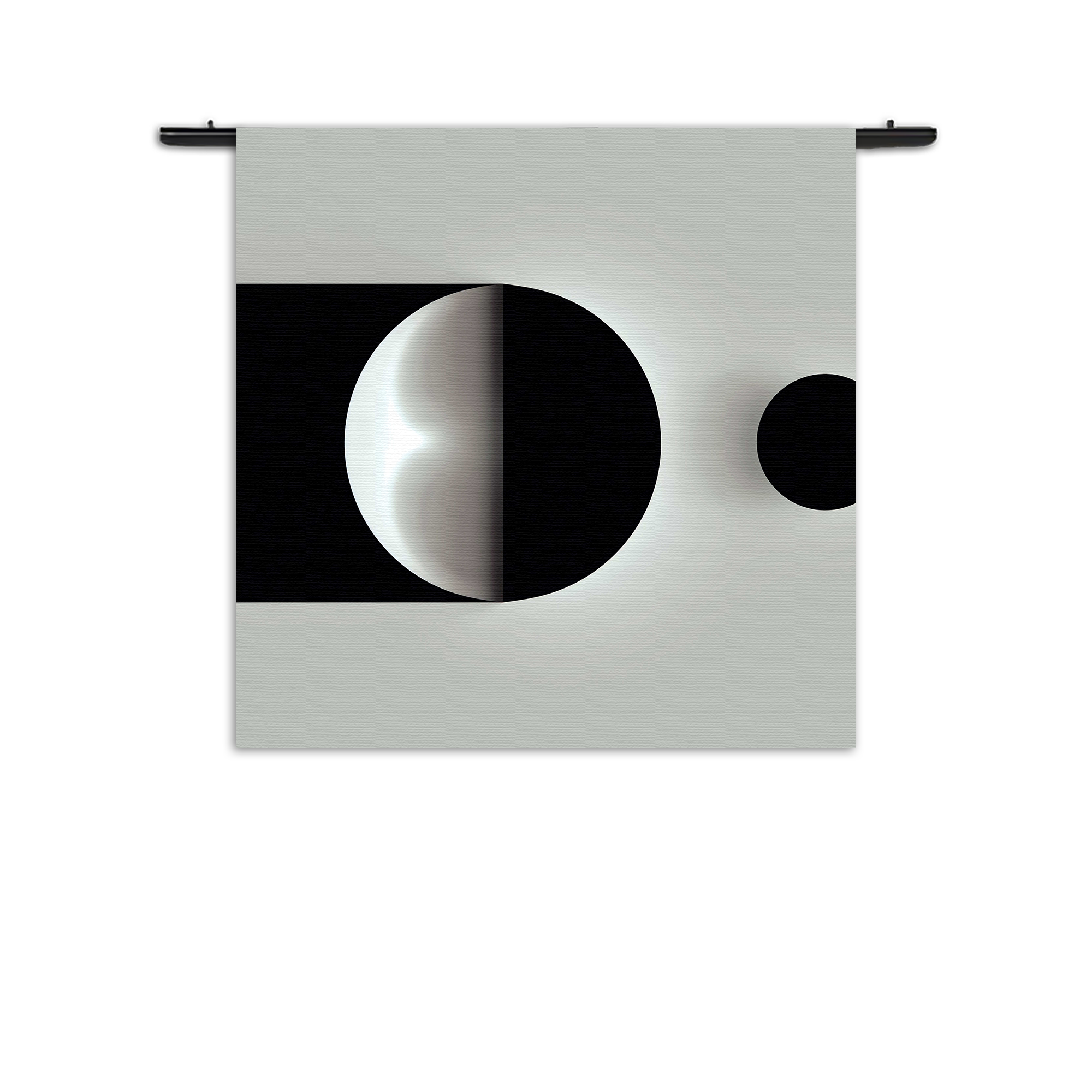 Template_Vierkant_Rond_Abstract_21-1 Wandkleed Scandinavisch Wit met Zwart Element 01 Rechthoek Vierkant
