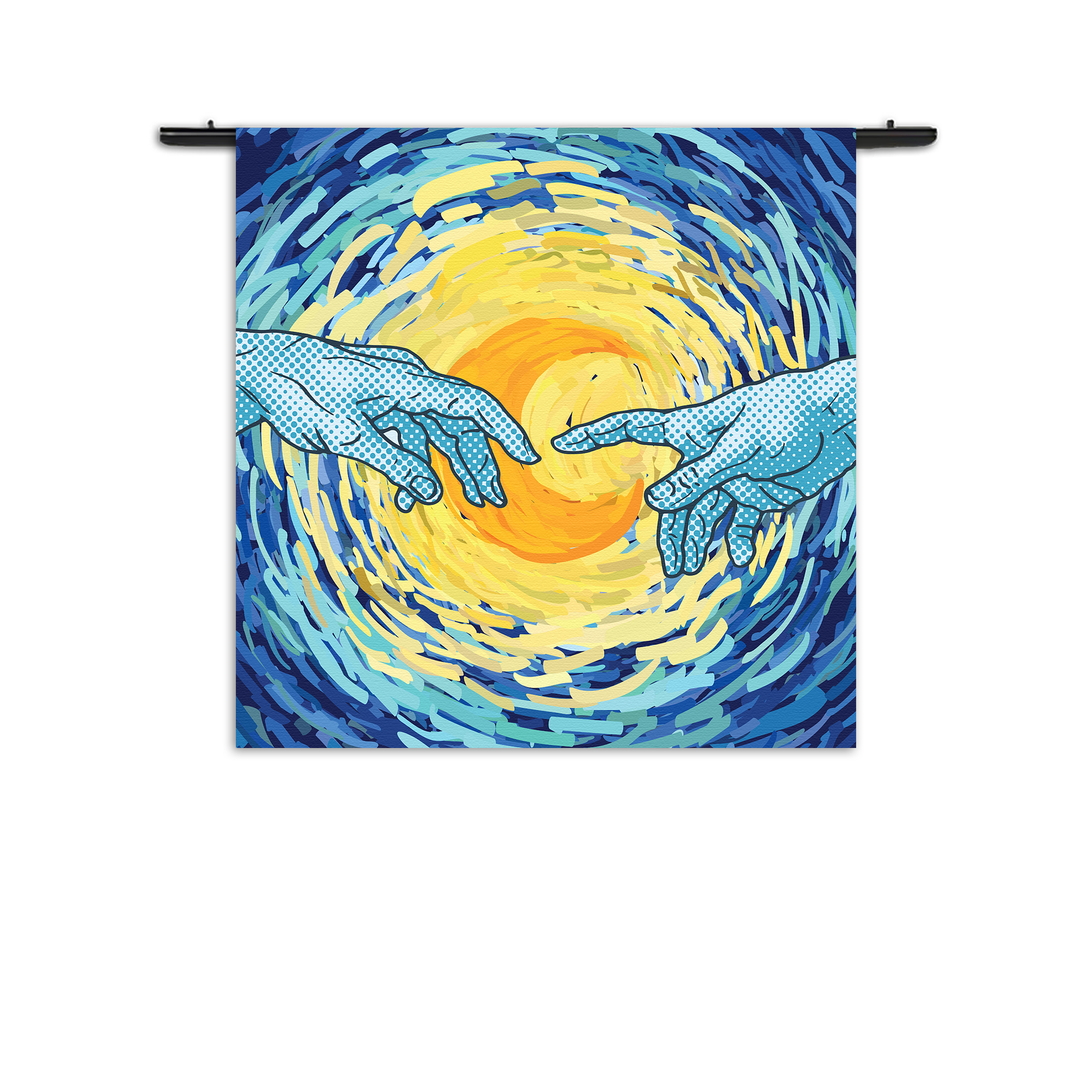 Wandkleed De Slaapwandeling Naar De Maan Rechthoek Vierkant