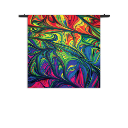 Wandkleed Verf Kleuren Gemengd Rechthoek Vierkant