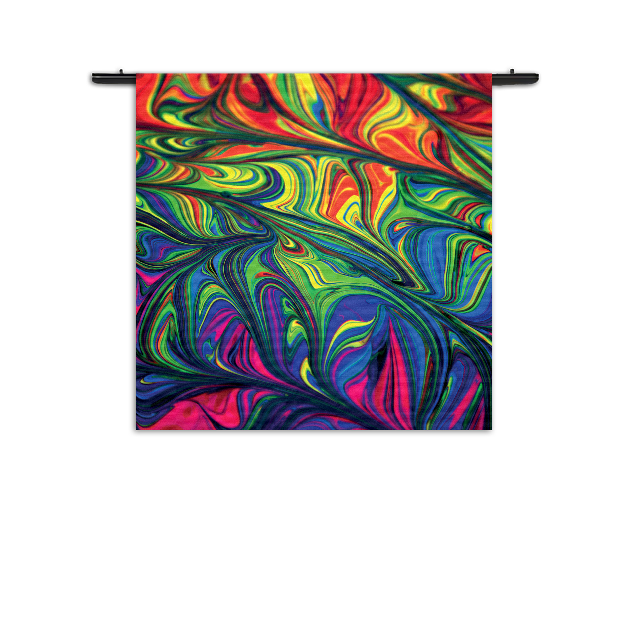 Wandkleed Verf Kleuren Gemengd Rechthoek Vierkant