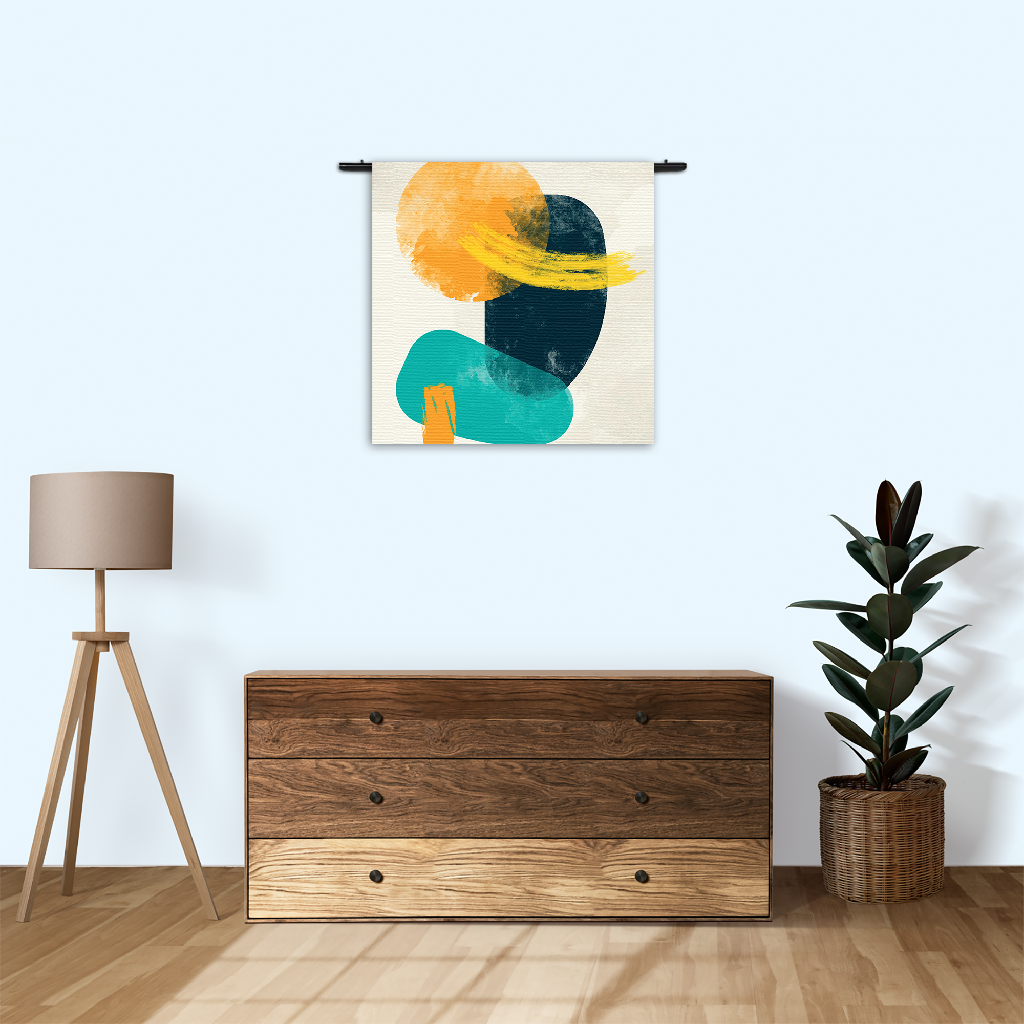 Wandkleed Kleurrijk Abstract 01 Rechthoek Vierkant Template Vierkant Rond Abstract 43 3