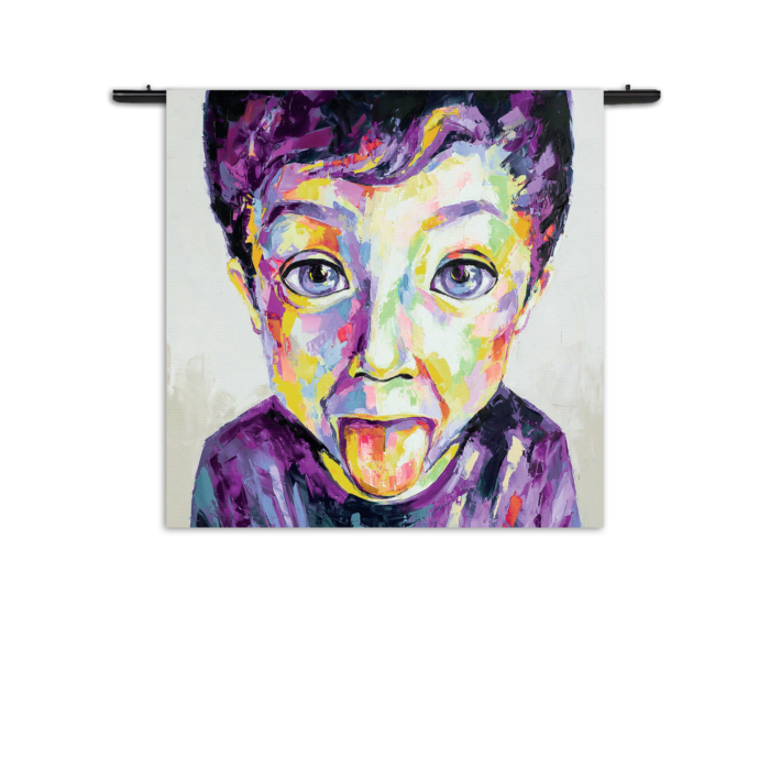 Wandkleed The Colored Young Boy Art Rechthoek Vierkant