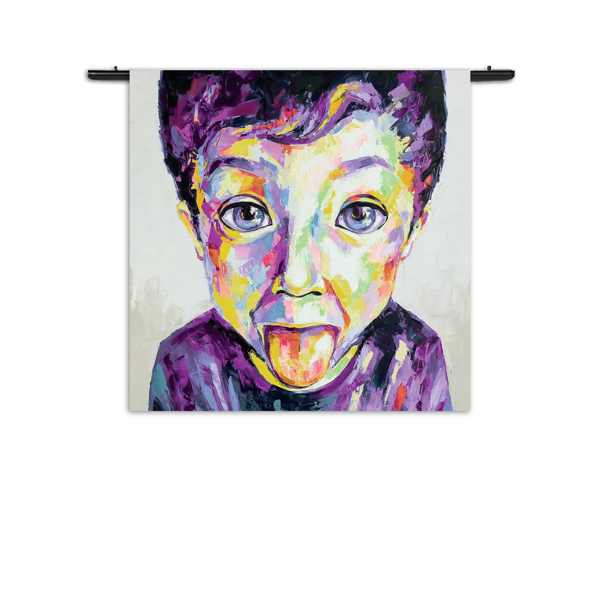 Template_Vierkant_Rond_Abstract_55-1 Wandkleed The Colored Young Boy Art Rechthoek Vierkant