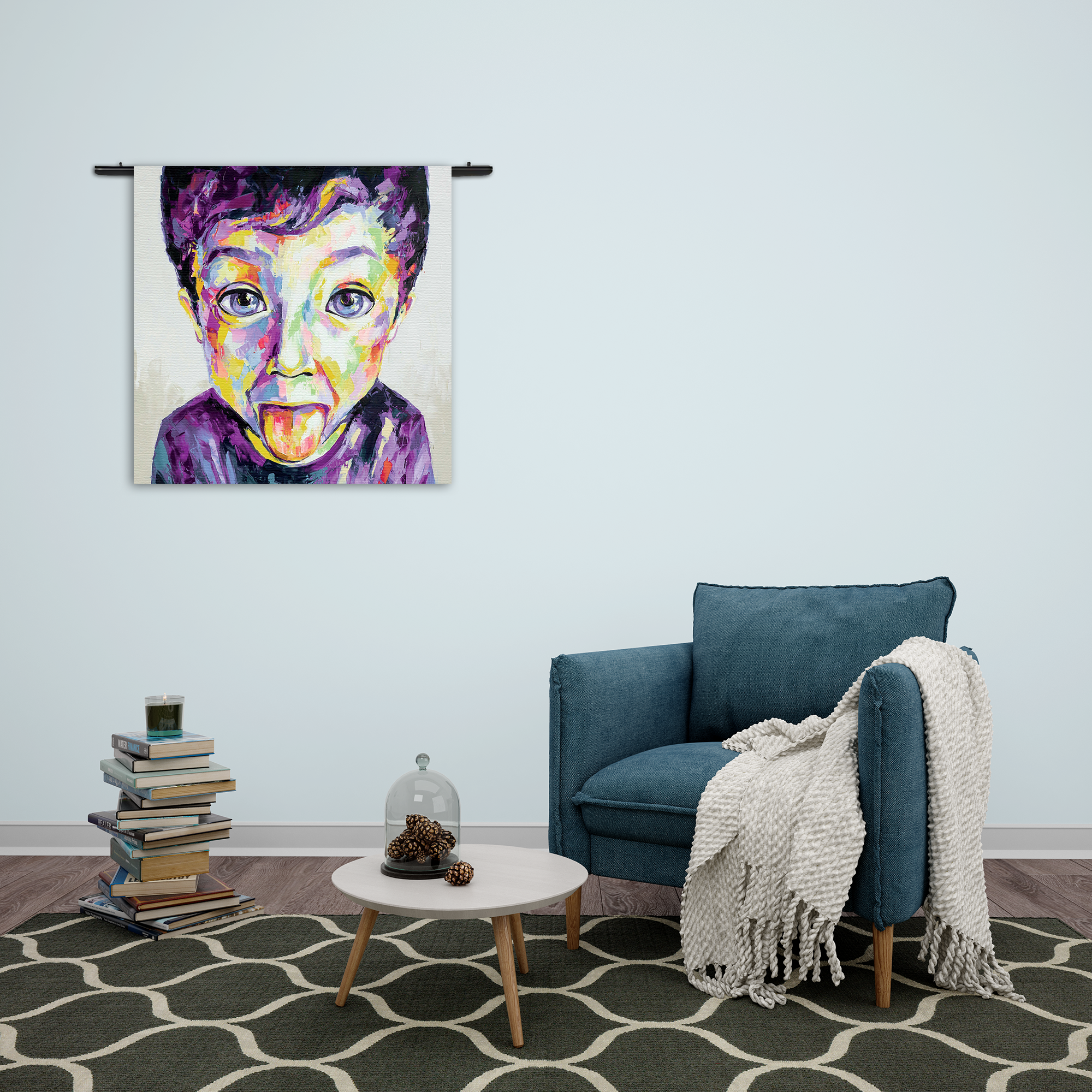 Template_Vierkant_Rond_Abstract_55-2 Wandkleed The Colored Young Boy Art Rechthoek Vierkant Template Vierkant Rond Abstract 55 2