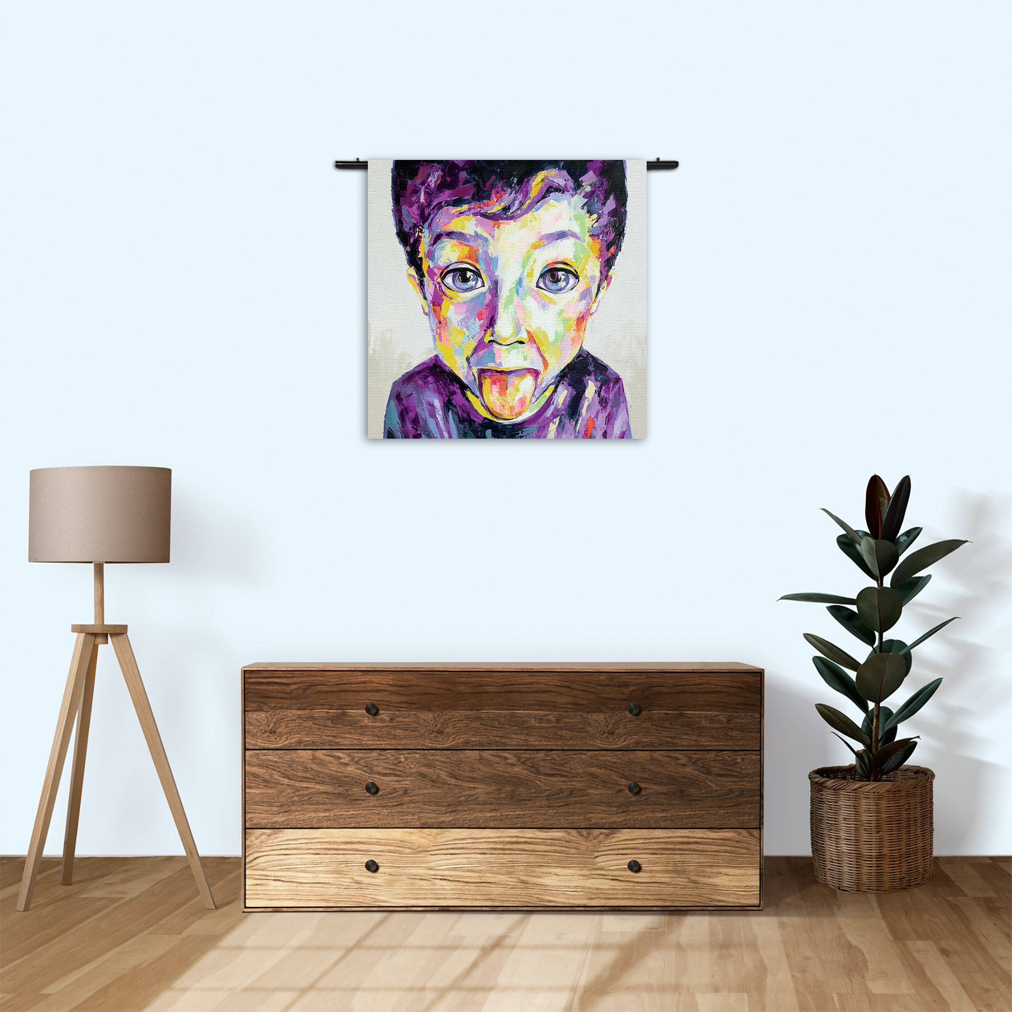 Template_Vierkant_Rond_Abstract_55-3 Wandkleed The Colored Young Boy Art Rechthoek Vierkant Template Vierkant Rond Abstract 55 3