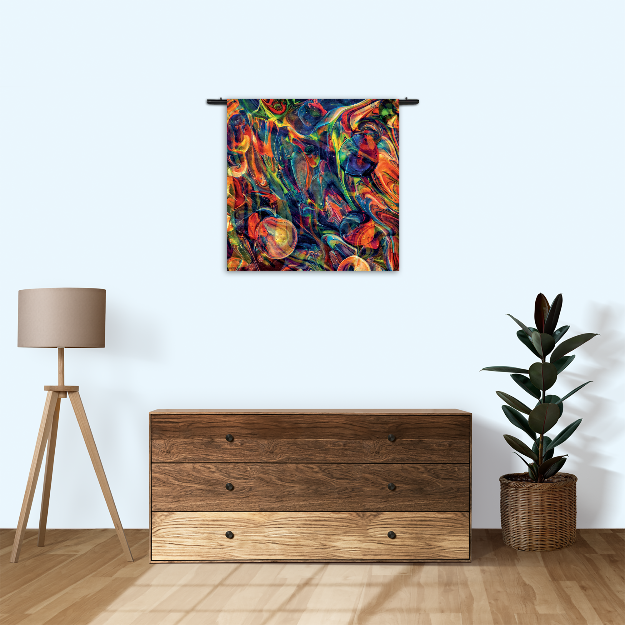 Wandkleed Colorfull Art Design Rechthoek Vierkant Template Vierkant Rond Abstract 59 3