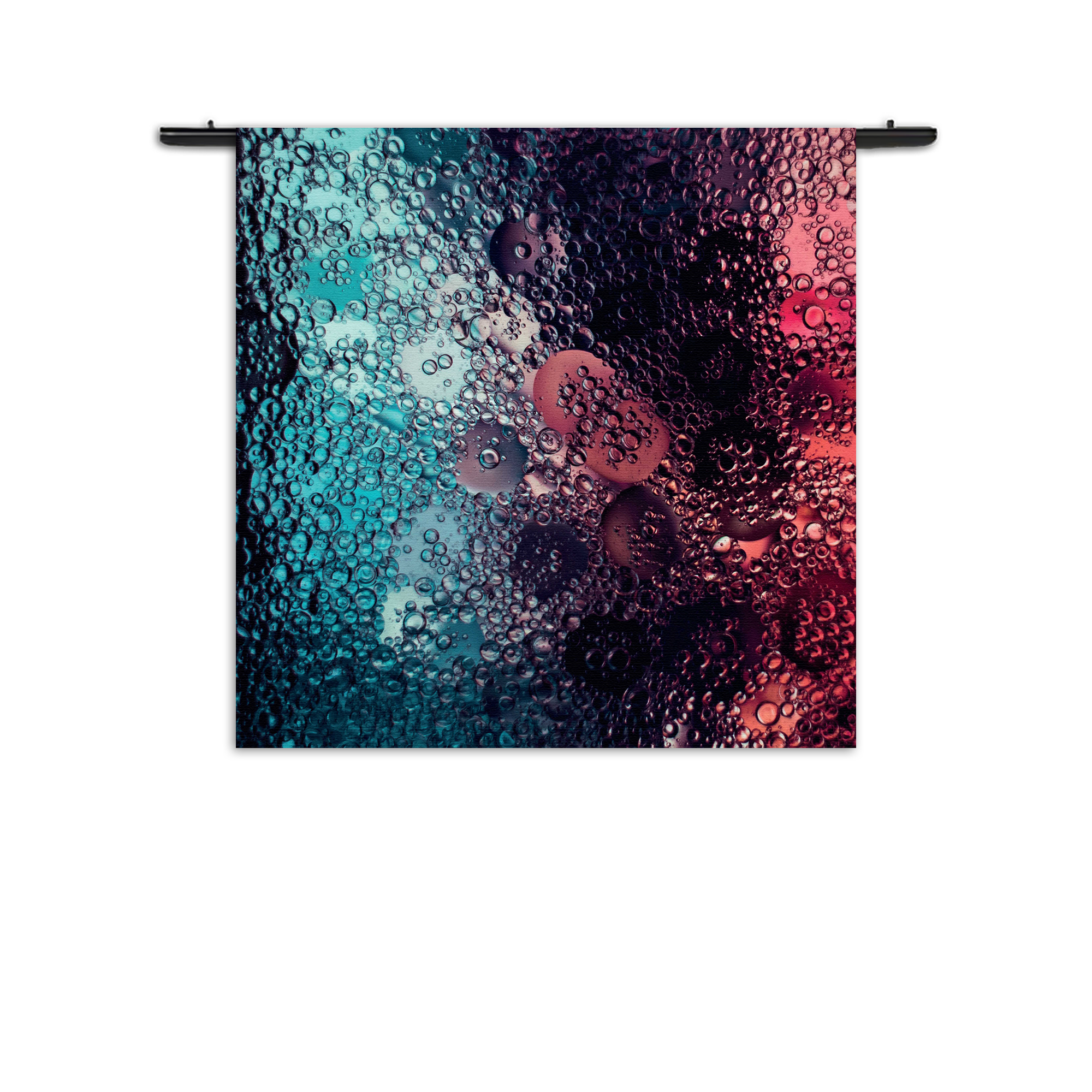 Wandkleed Bubbles Art Rechthoek Vierkant