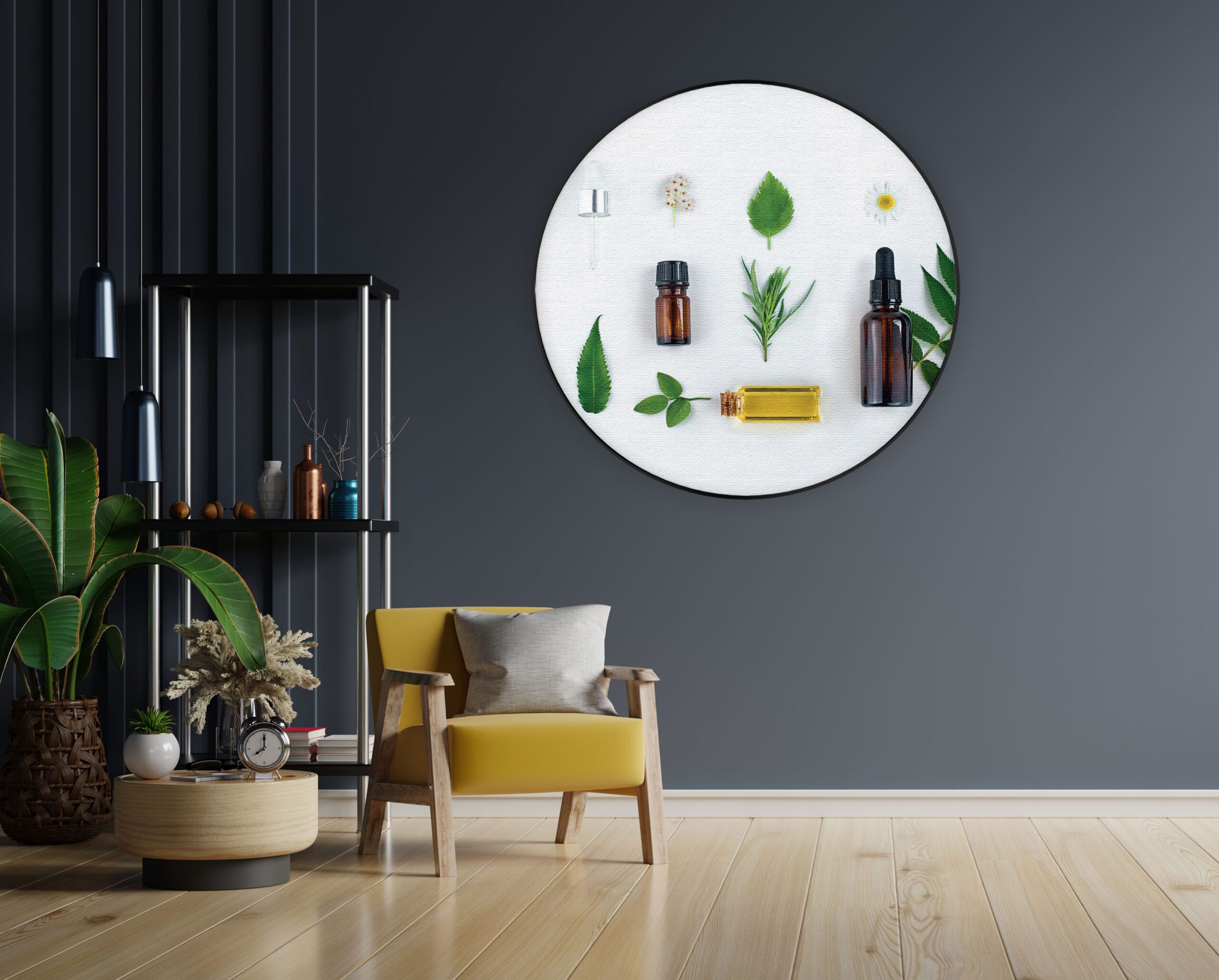 Akoestisch Schilderij Beautysalon Wit Rond - Muurcirkel Template Vierkant Rond BEAUTY 17 3 scaled 1