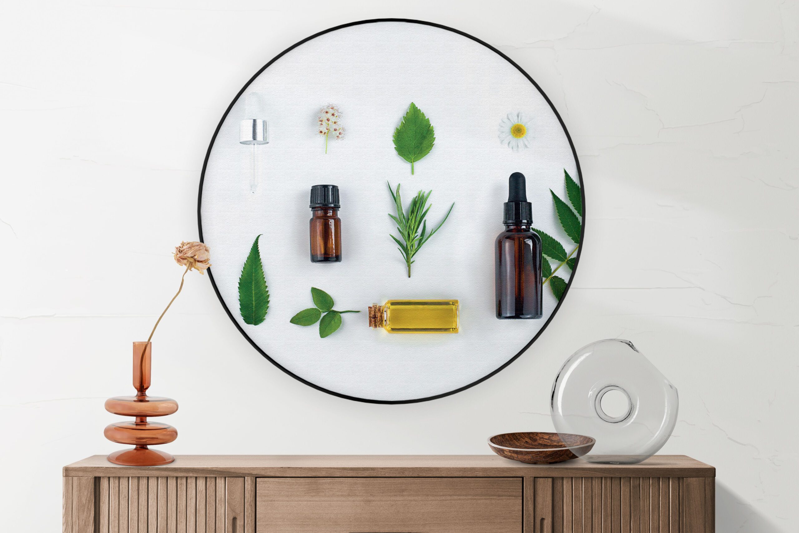 Akoestisch Schilderij Beautysalon Wit Rond - Muurcirkel Template Vierkant Rond BEAUTY 17 4 scaled 1