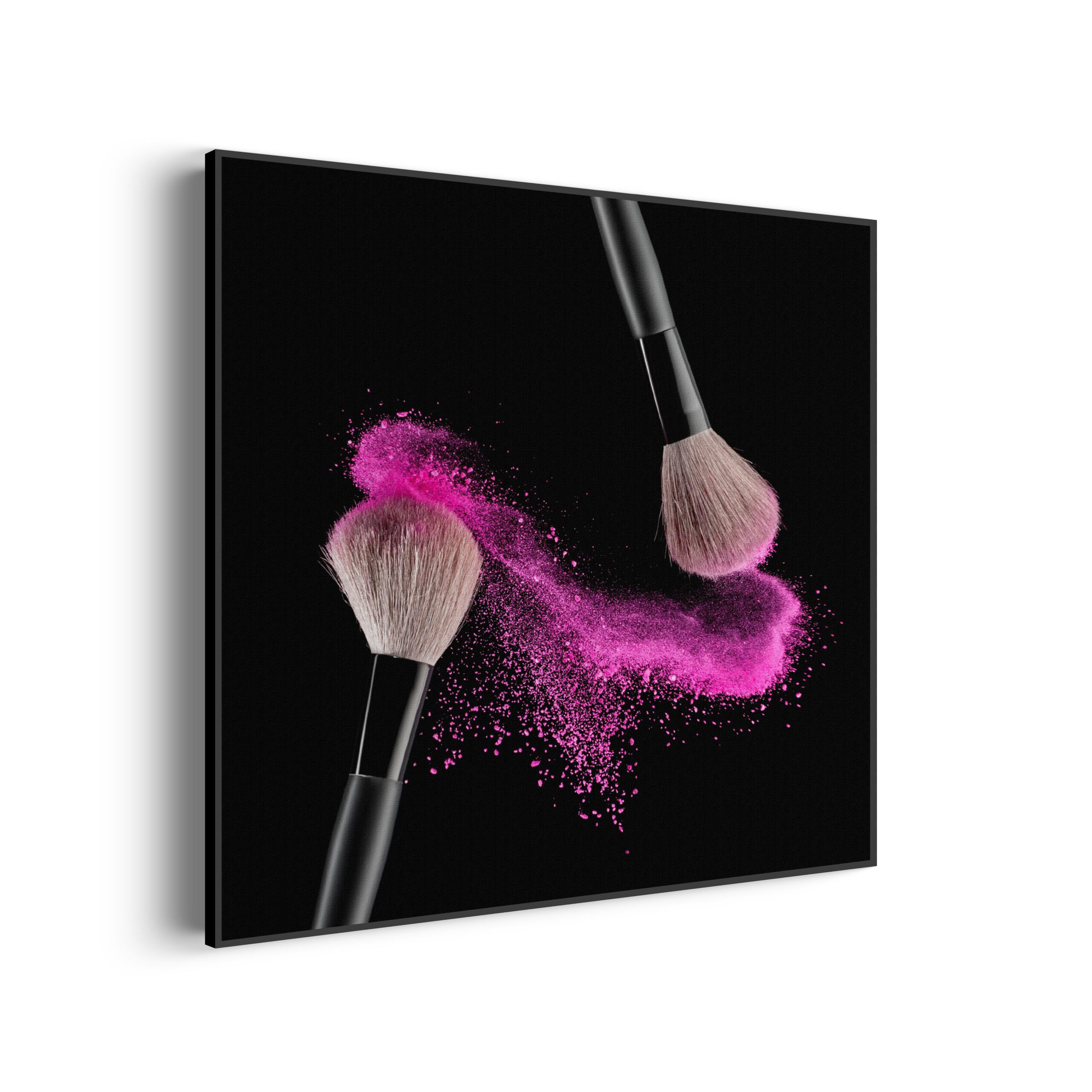 Akoestisch Schilderij Make up Poederkwasten Roze Vierkant Template Vierkant Rond Beauty 1 scaled 1