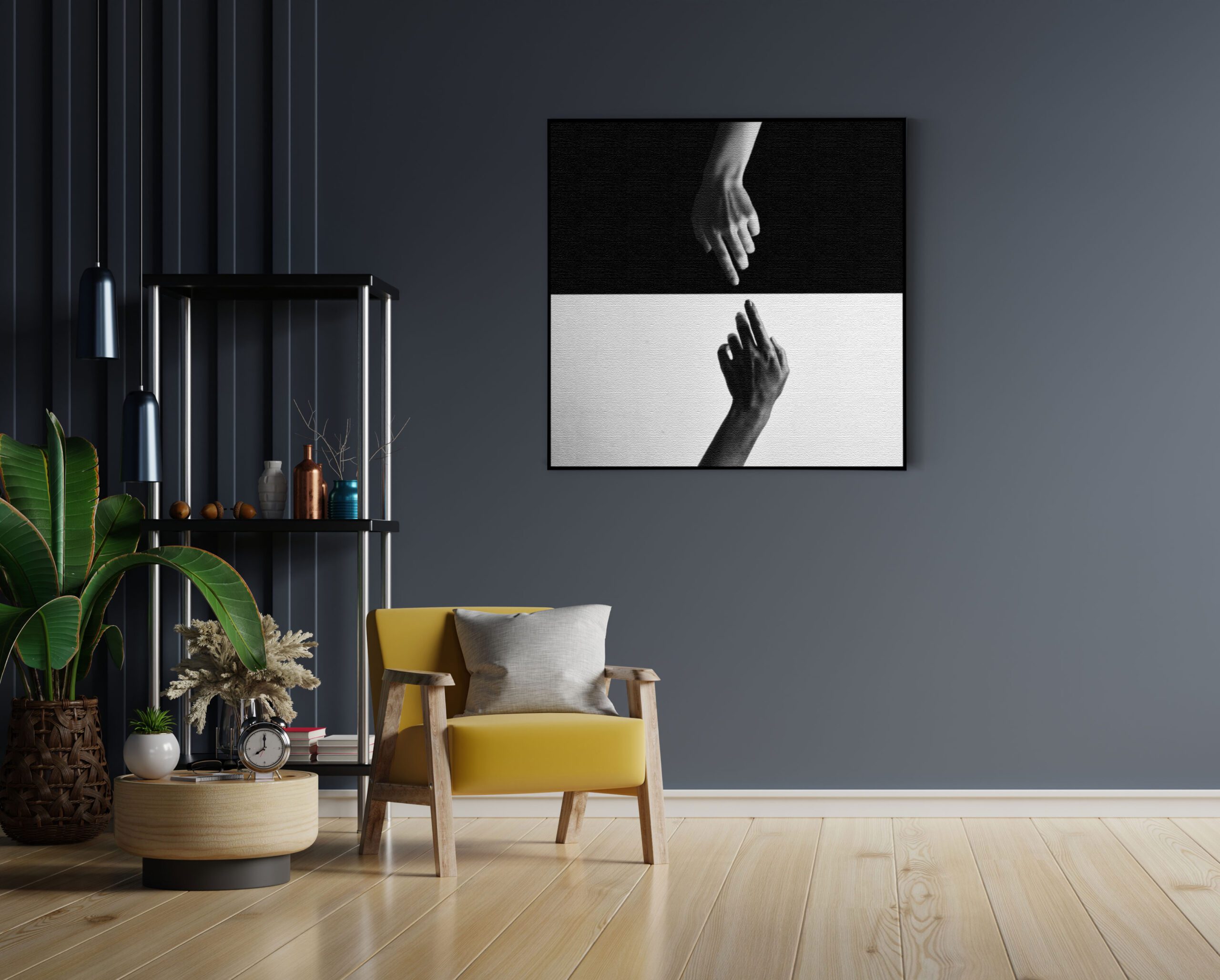 Akoestisch Schilderij De aanraking Black and White Vierkant Template Vierkant Rond Beauty 10 1 scaled 1