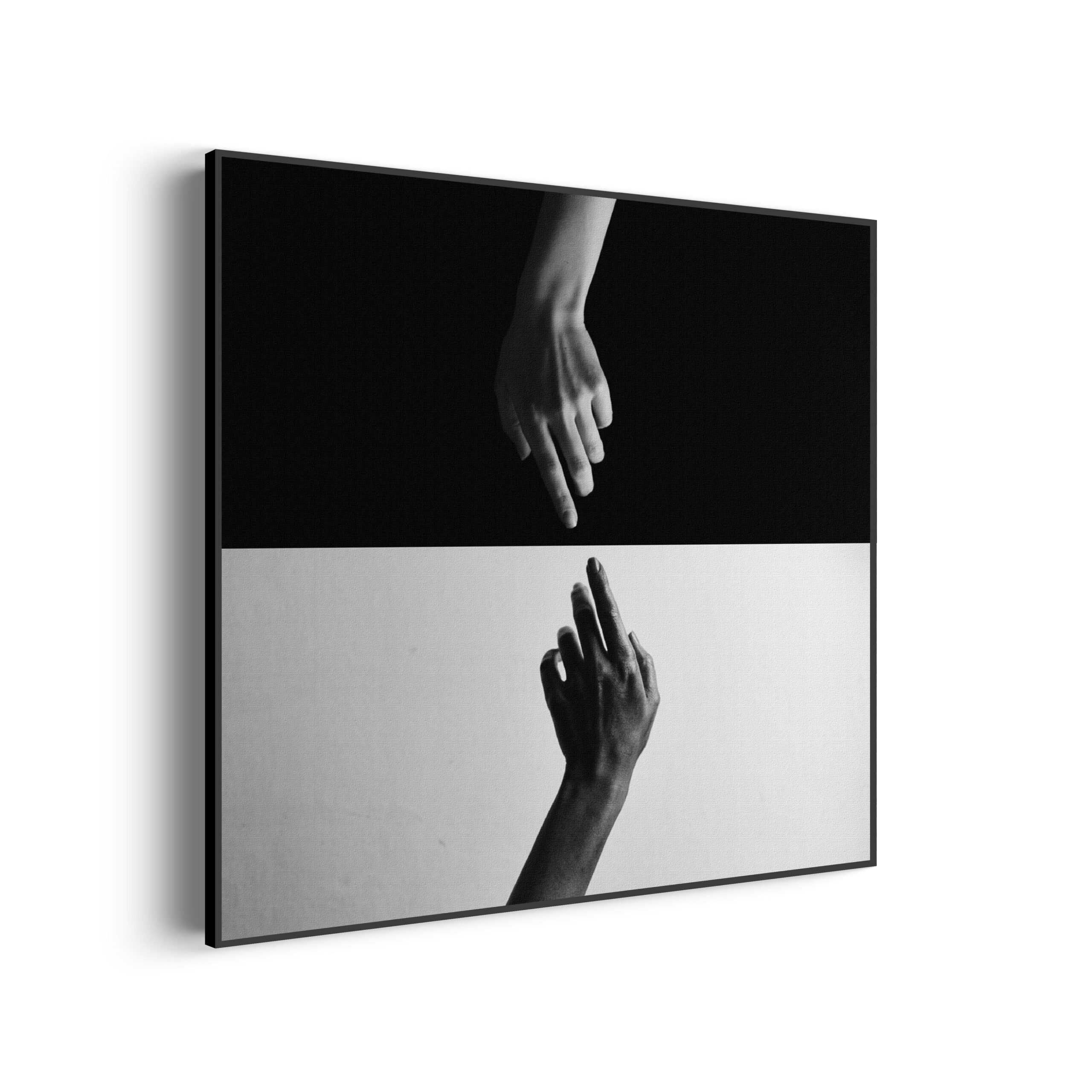 Akoestisch Schilderij De aanraking Black and White Vierkant Template Vierkant Rond Beauty 10 scaled 1
