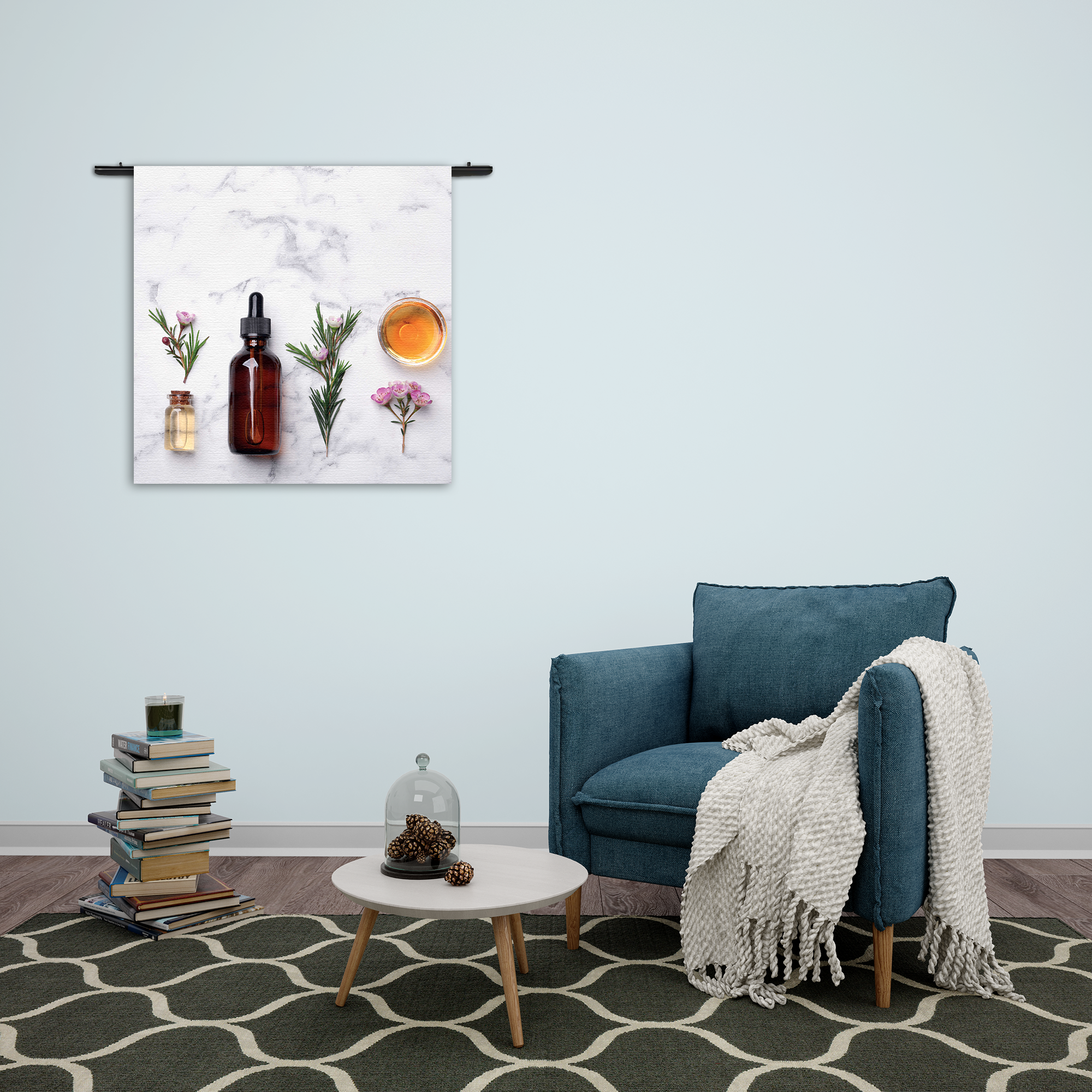 Wandkleed Beautysalon Marmer Rechthoek Vierkant Template Vierkant Rond Beauty 11 2