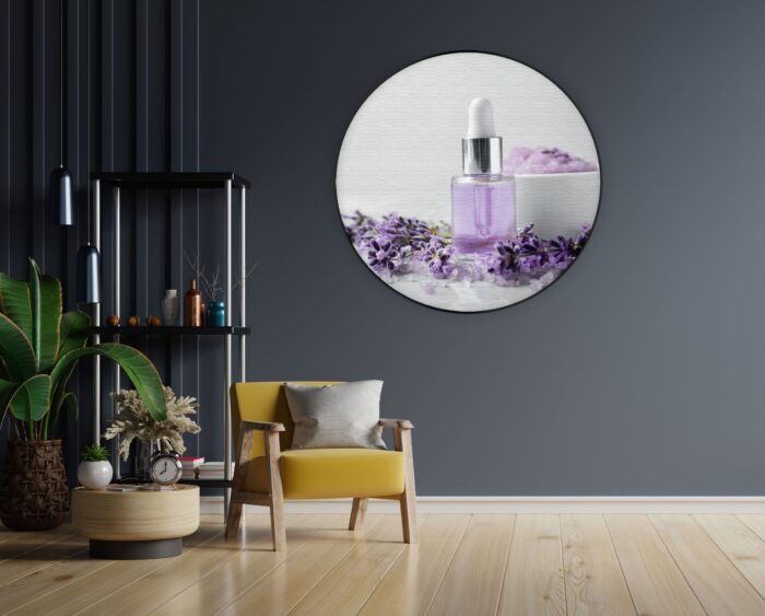 Akoestisch Schilderij Beautysalon Lavendel Marmer 02 Rond - Muurcirkel Template Vierkant Rond Beauty 14 3 1 scaled 1
