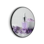 Akoestisch Schilderij Beautysalon Lavendel Marmer 02 Rond - Muurcirkel Template Vierkant Rond Beauty 14 3 scaled 1