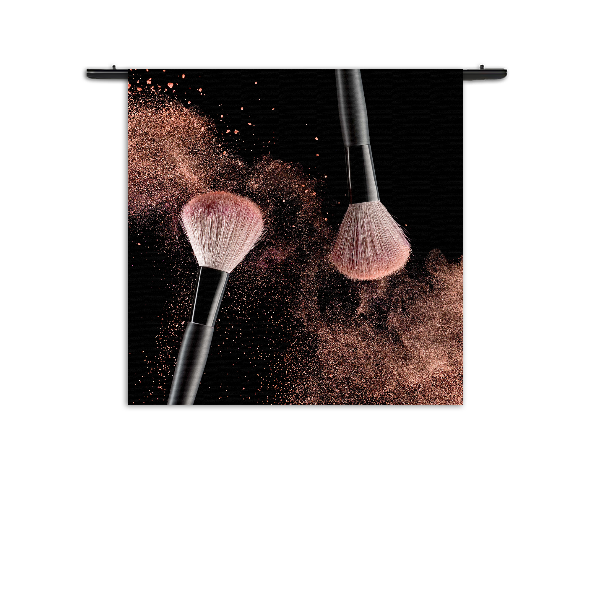 Template_Vierkant_Rond_Beauty_2-1 Wandkleed Make up Poederkwast Naturel Rechthoek Vierkant