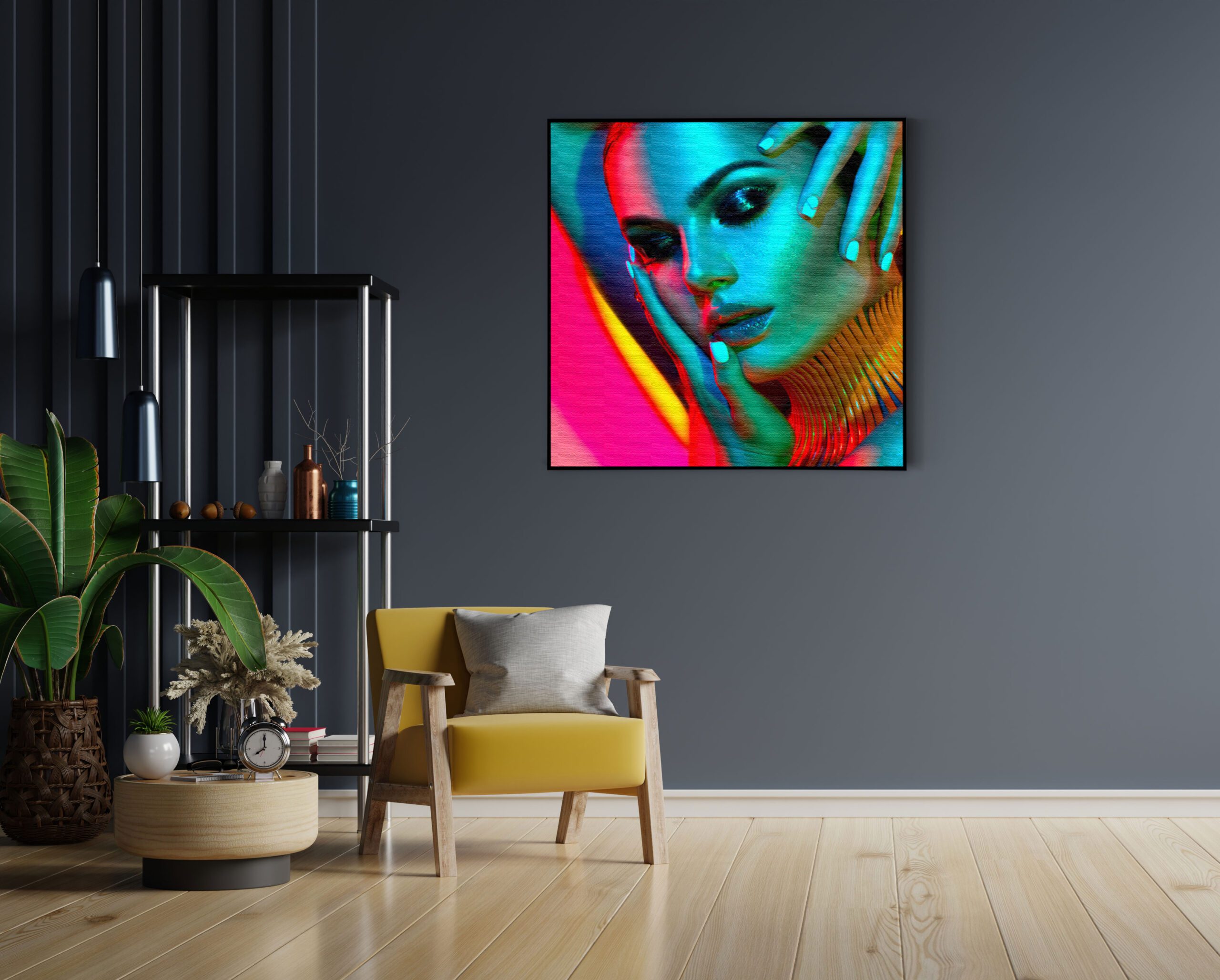 Akoestisch Schilderij Kleurrijke Vrouw Vierkant Template Vierkant Rond Beauty 5 1 scaled 1