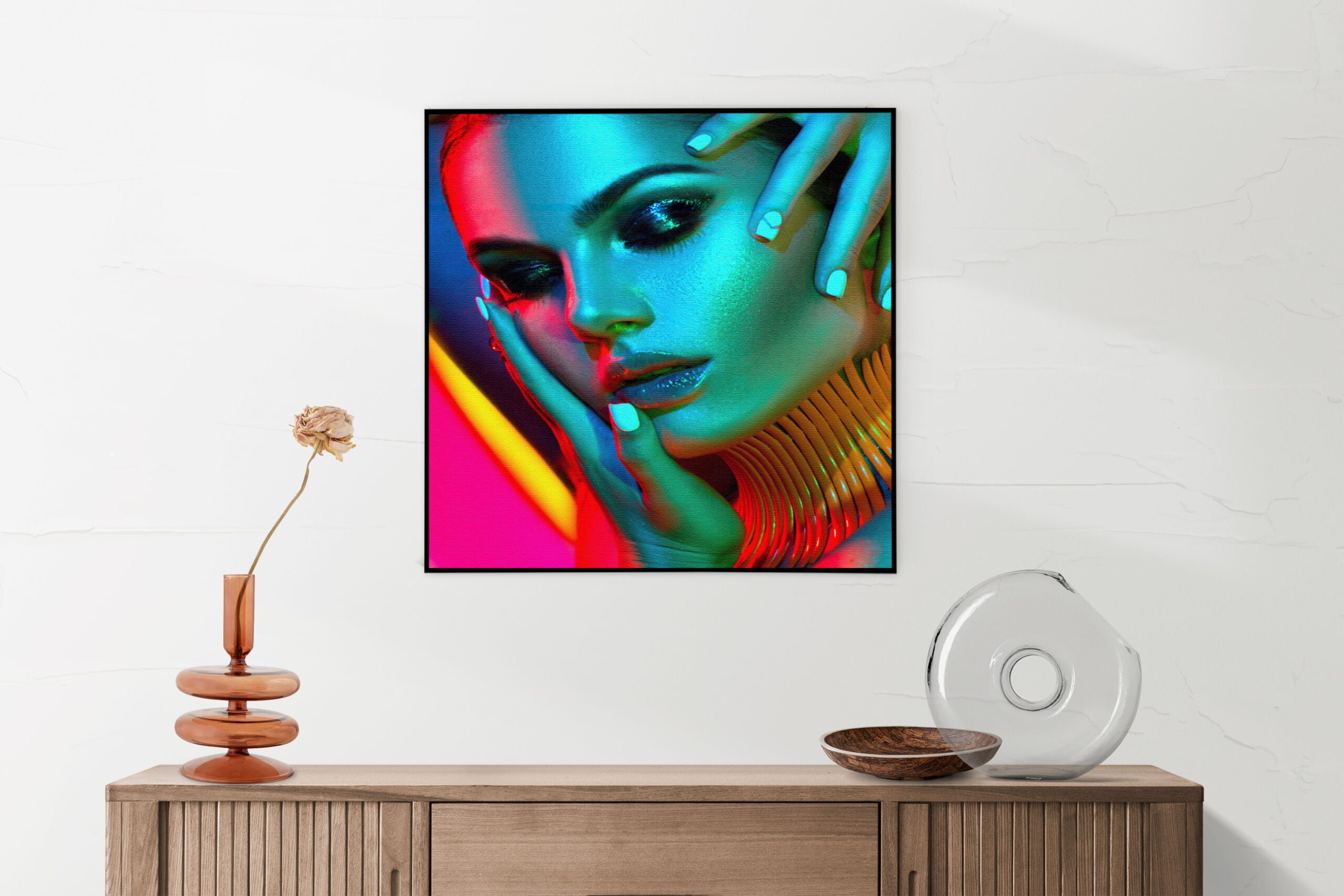 Akoestisch Schilderij Kleurrijke Vrouw Vierkant Template Vierkant Rond Beauty 5 2 scaled 1