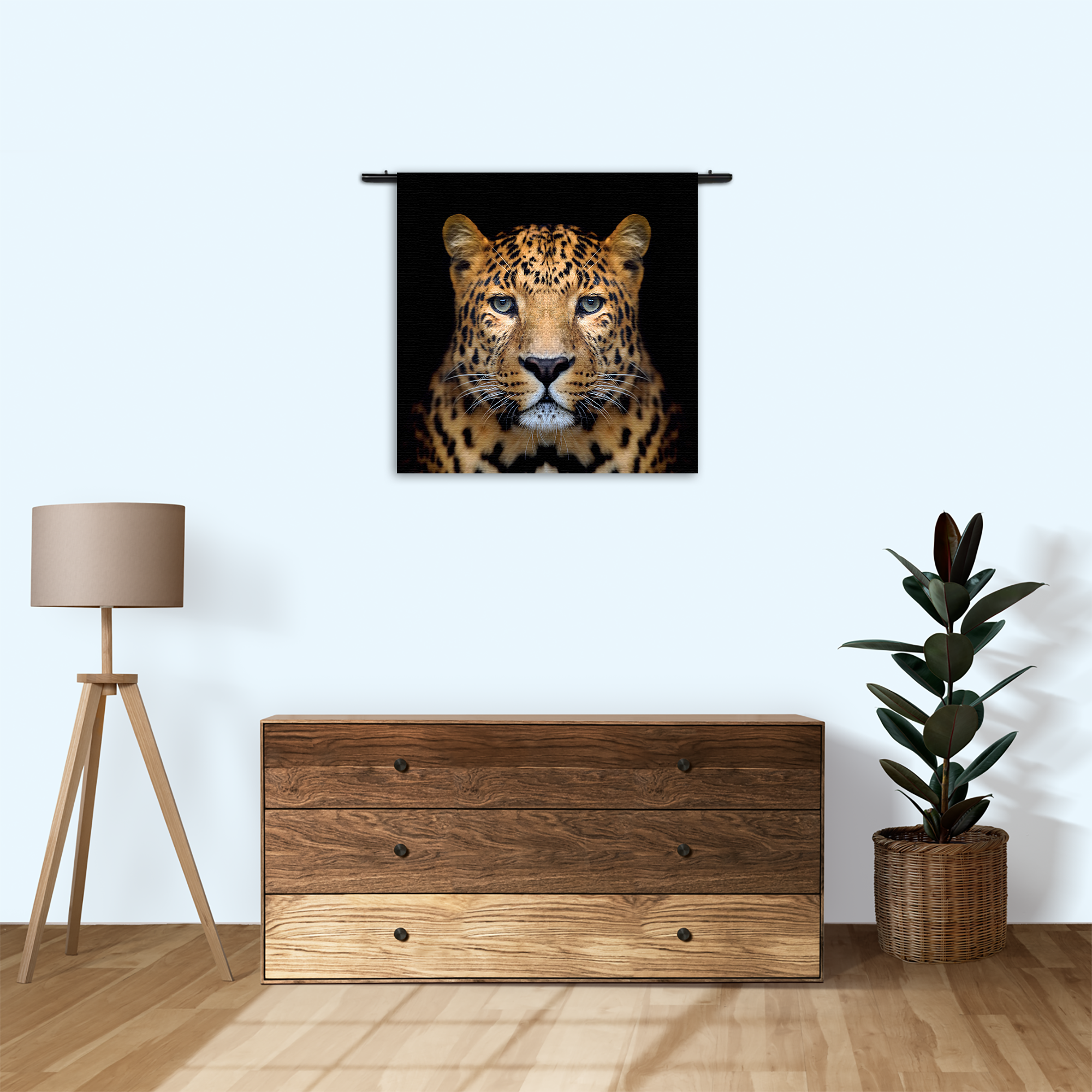 Wandkleed De Jaguar Rechthoek Vierkant Template Vierkant Rond Dieren 29 3