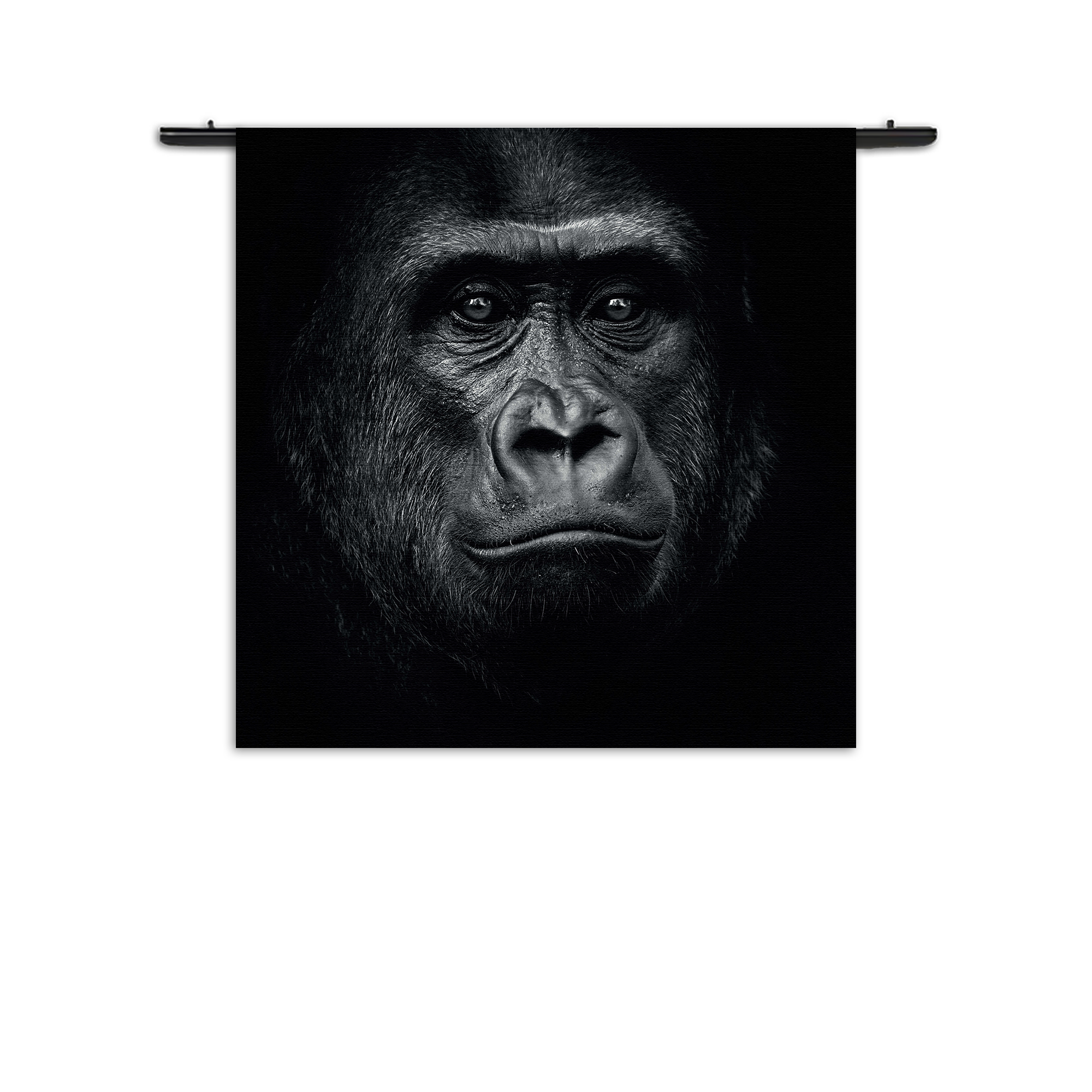 Template_Vierkant_Rond_Dieren_61-1 Wandkleed De Gorilla Aap Rechthoek Vierkant