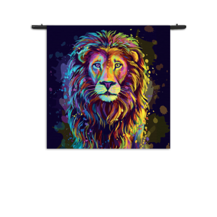 Wandkleed Colored Lion Rechthoek Vierkant