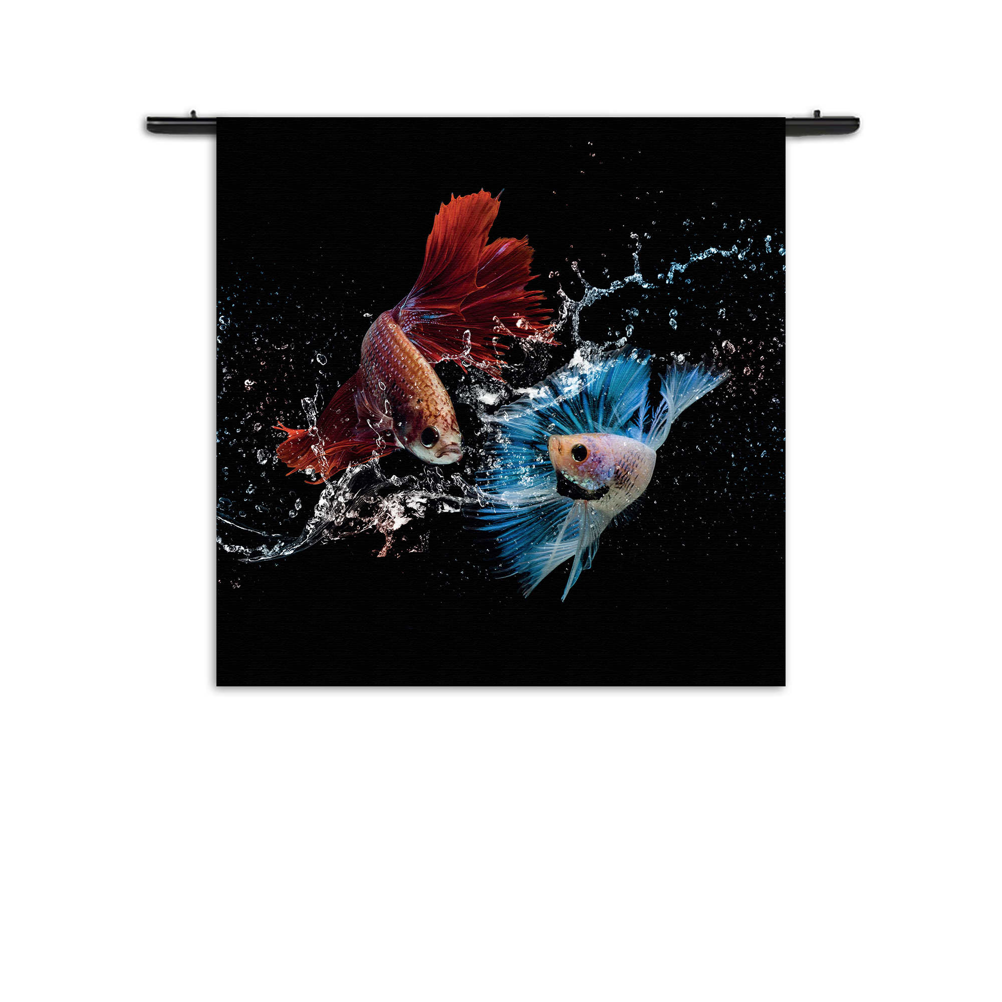Wandkleed Twain Betta Fishes Rechthoek Vierkant