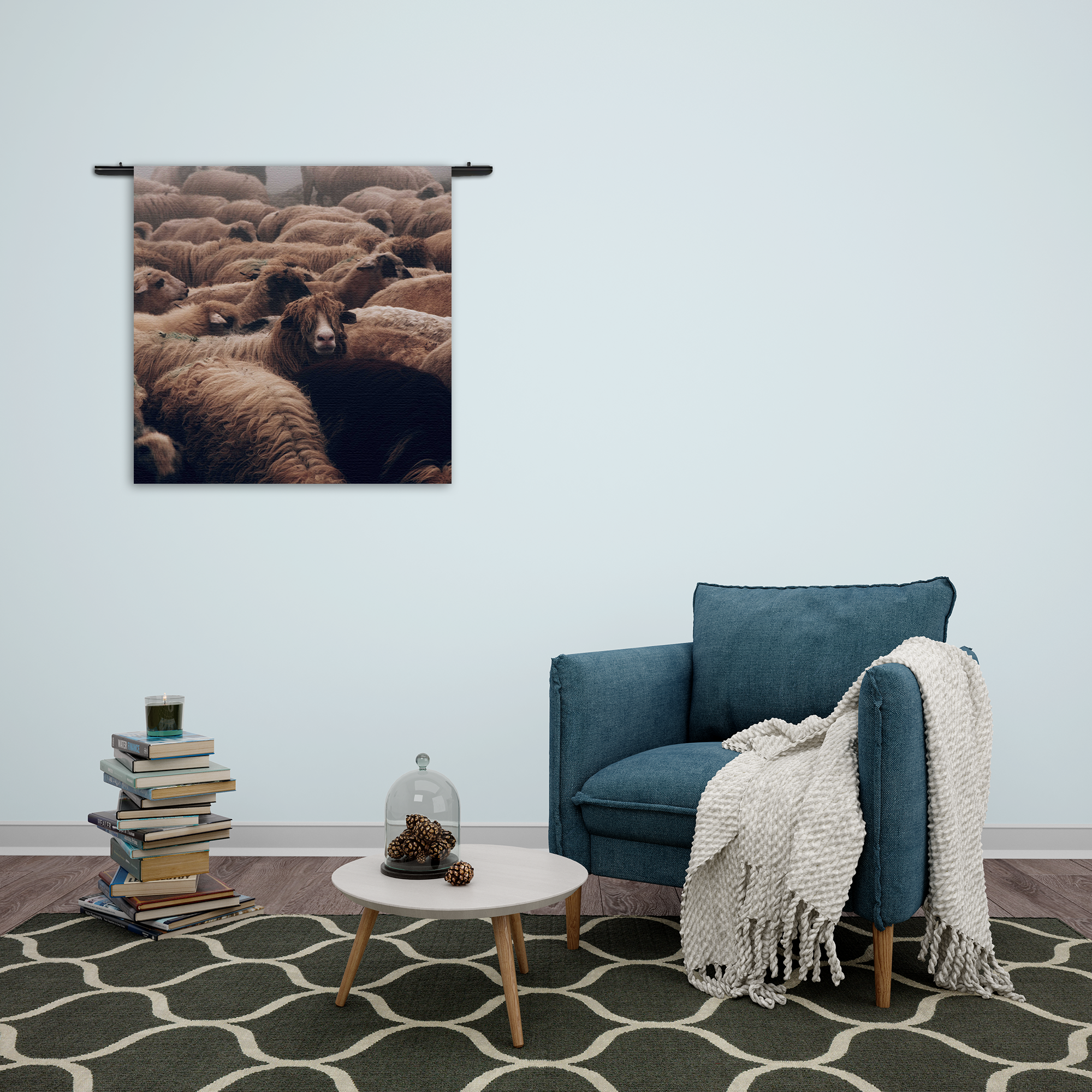 Template_Vierkant_Rond_Dieren_8-2 Wandkleed Kudde Schapen Rechthoek Vierkant Template Vierkant Rond Dieren 8 2