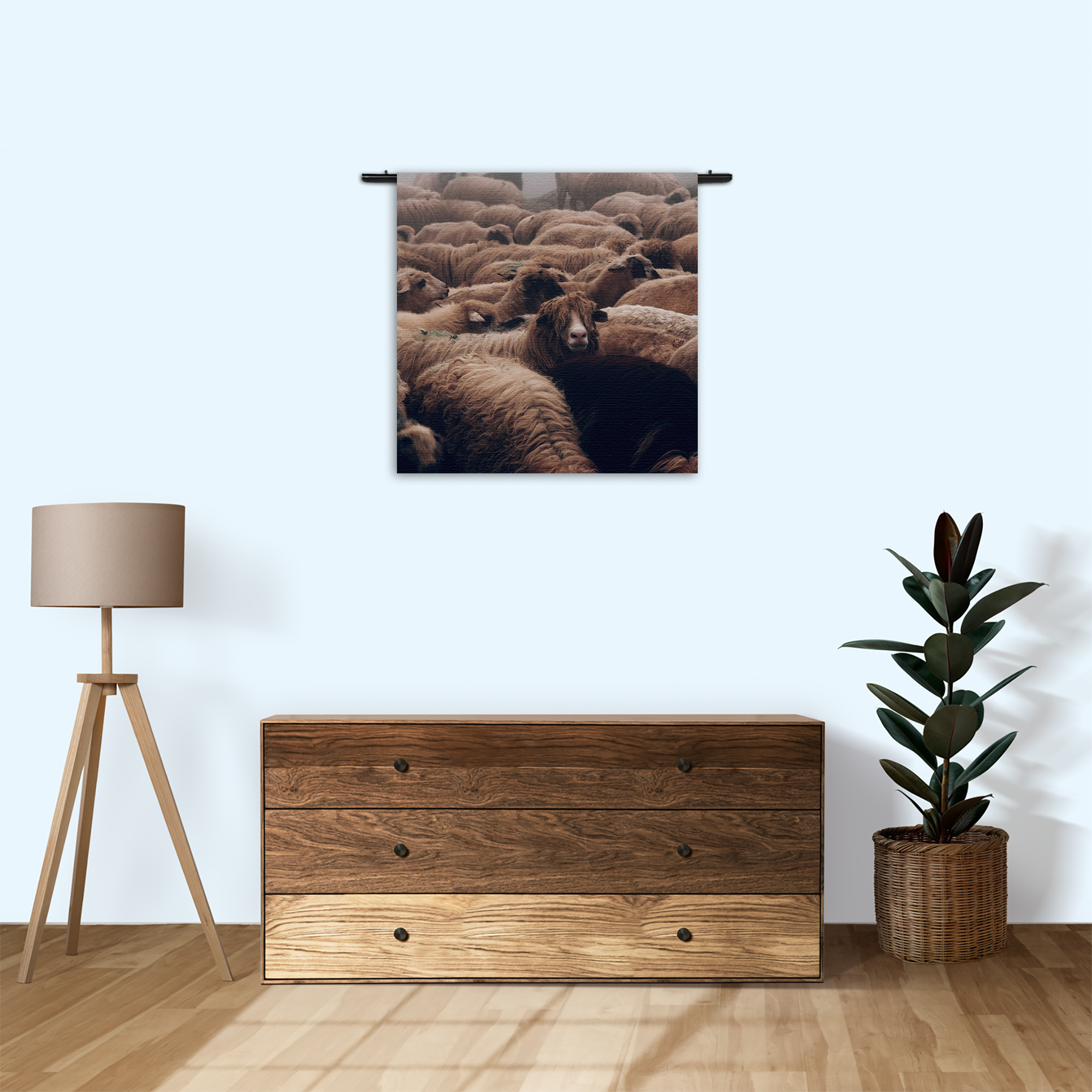 Template_Vierkant_Rond_Dieren_8-3 Wandkleed Kudde Schapen Rechthoek Vierkant Template Vierkant Rond Dieren 8 3