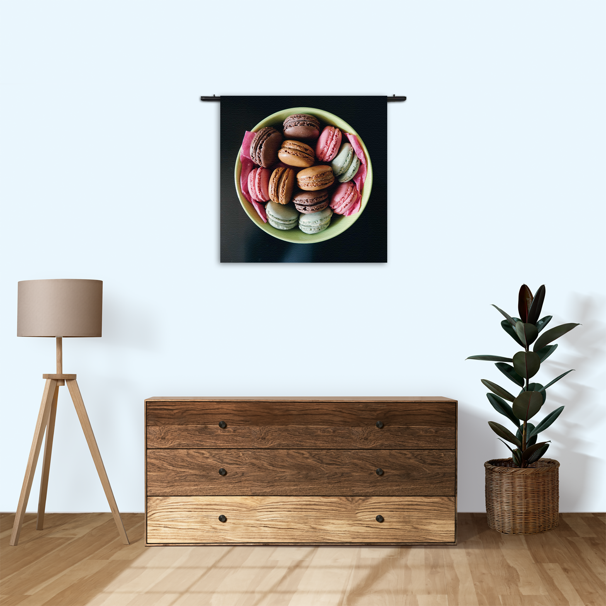 Wandkleed Macarons 01 Rechthoek Vierkant Template Vierkant Rond Eten En Drinken 18 3