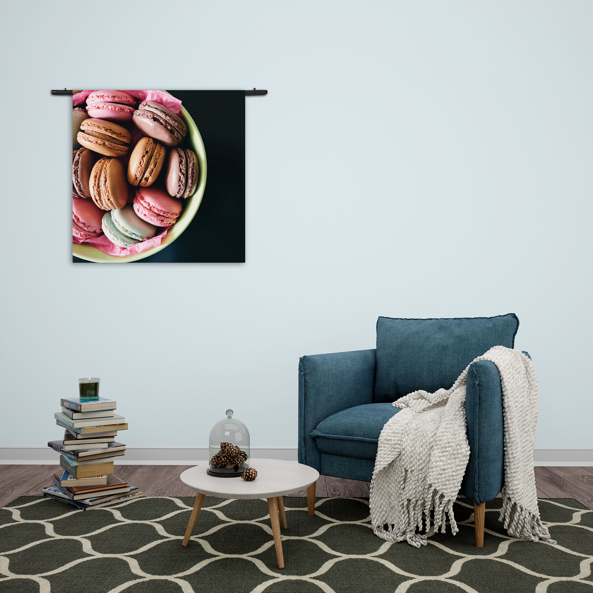 Wandkleed Macarons 02 Rechthoek Vierkant Template Vierkant Rond Eten En Drinken 19 2