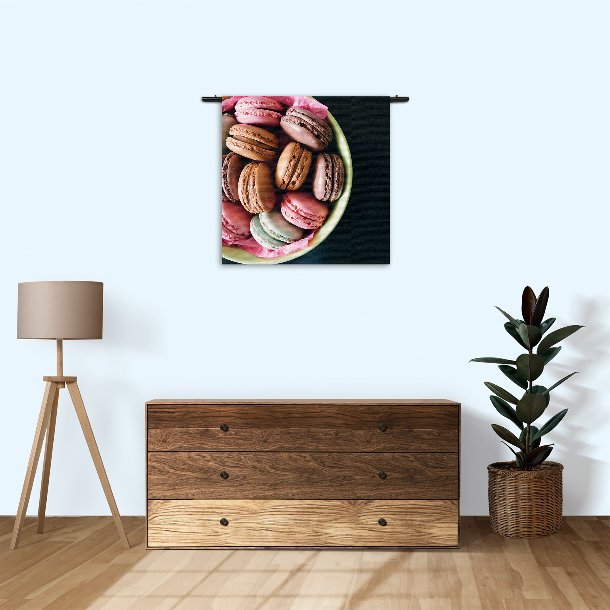 Wandkleed Macarons 02 Rechthoek Vierkant Template Vierkant Rond Eten En Drinken 19 3