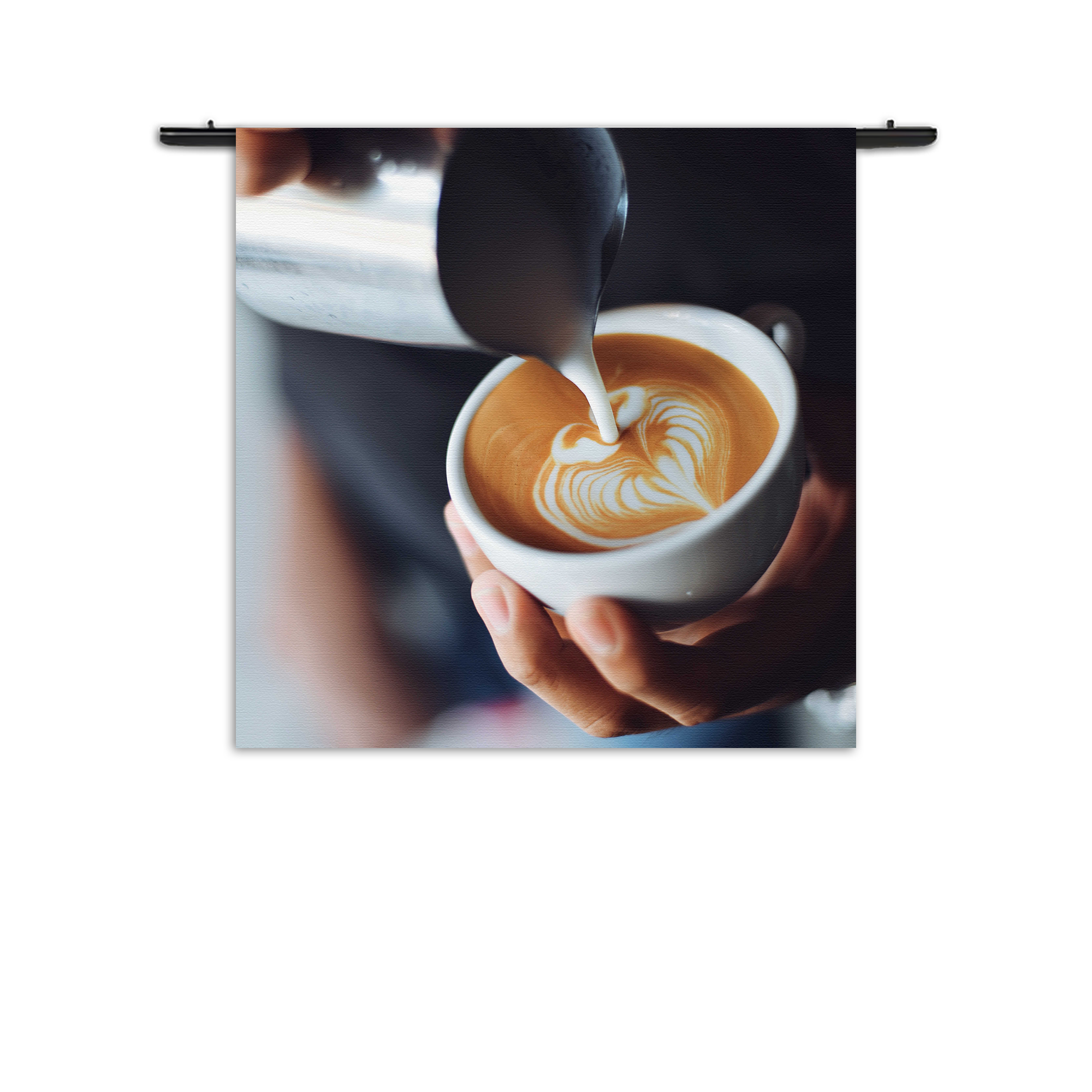 Template_Vierkant_Rond_Eten-En-Drinken_20-1 Wandkleed Koffie Love Rechthoek Vierkant