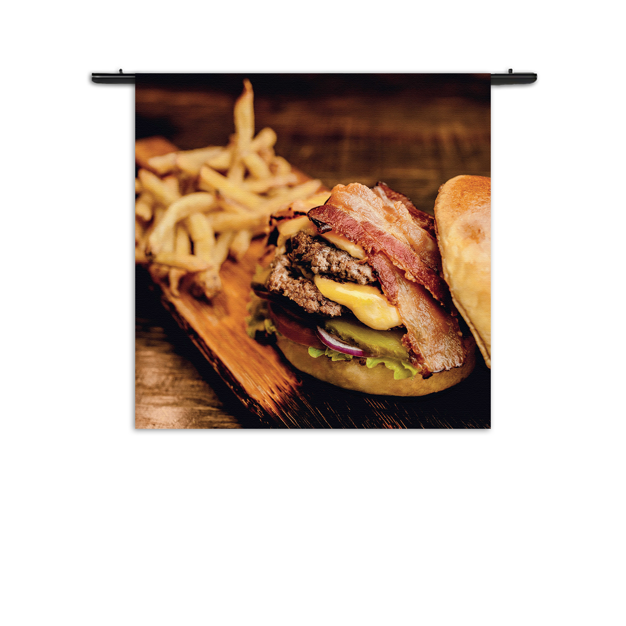 Wandkleed Burger Plank Rechthoek Vierkant