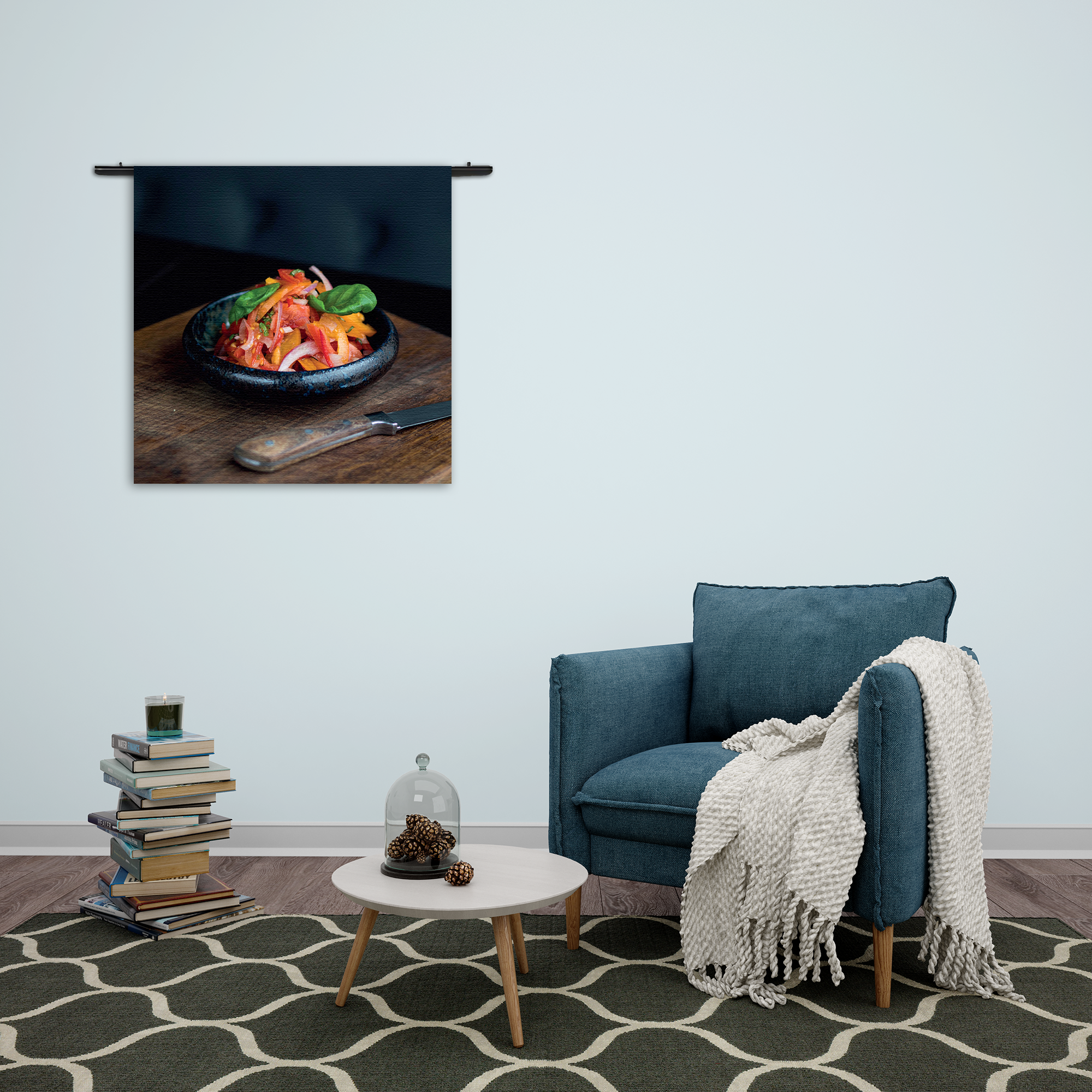 Wandkleed Gegrillde Groentes Rechthoek Vierkant Template Vierkant Rond Eten En Drinken 29 2