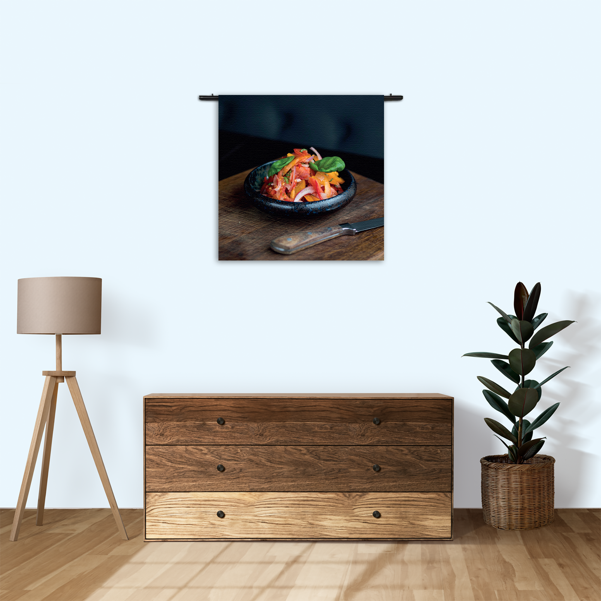 Wandkleed Gegrillde Groentes Rechthoek Vierkant Template Vierkant Rond Eten En Drinken 29 3