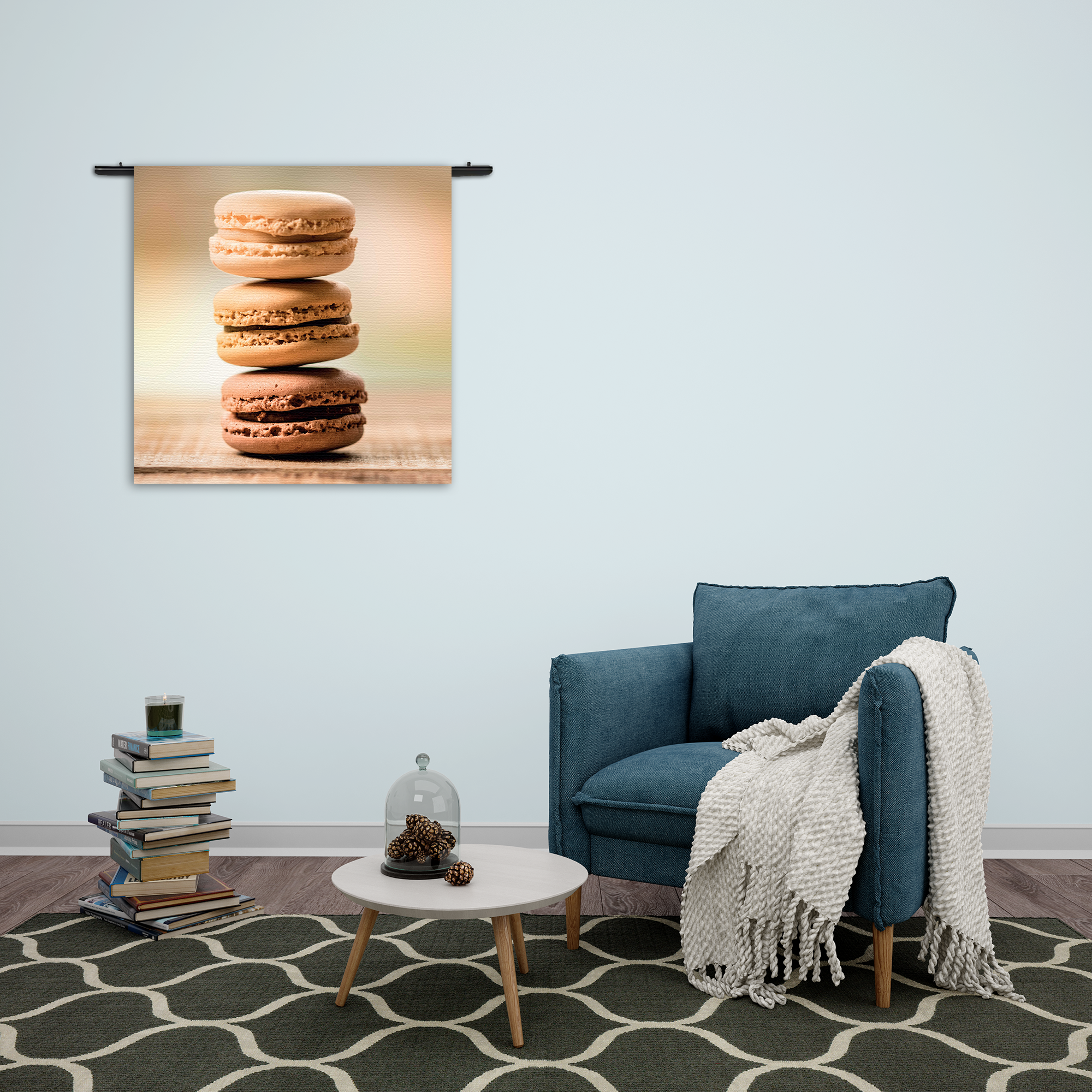 Wandkleed Macarons Beige Tinten 02 Rechthoek Vierkant Template Vierkant Rond Eten En Drinken 31 2