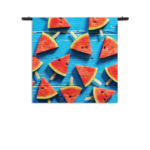 Wandkleed Watermeloen Ijsjes Rechthoek Vierkant