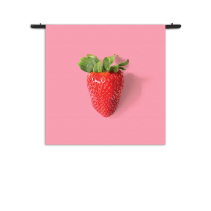 Wandkleed Strawberry Rechthoek Vierkant