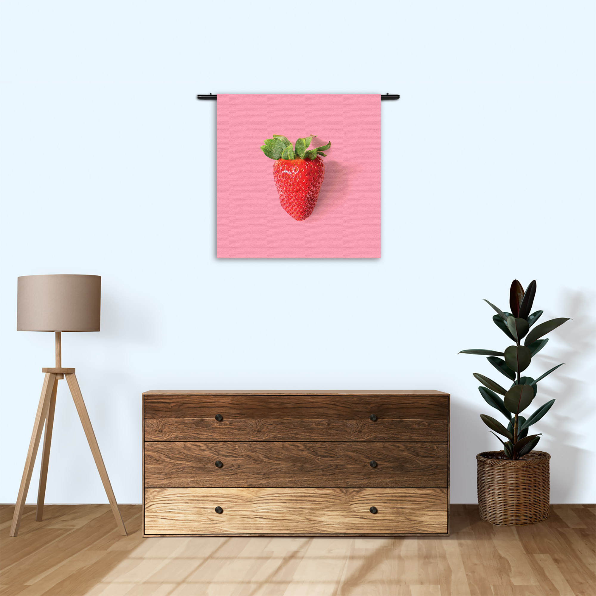 Wandkleed Strawberry Rechthoek Vierkant Template Vierkant Rond Eten En Drinken 4 3