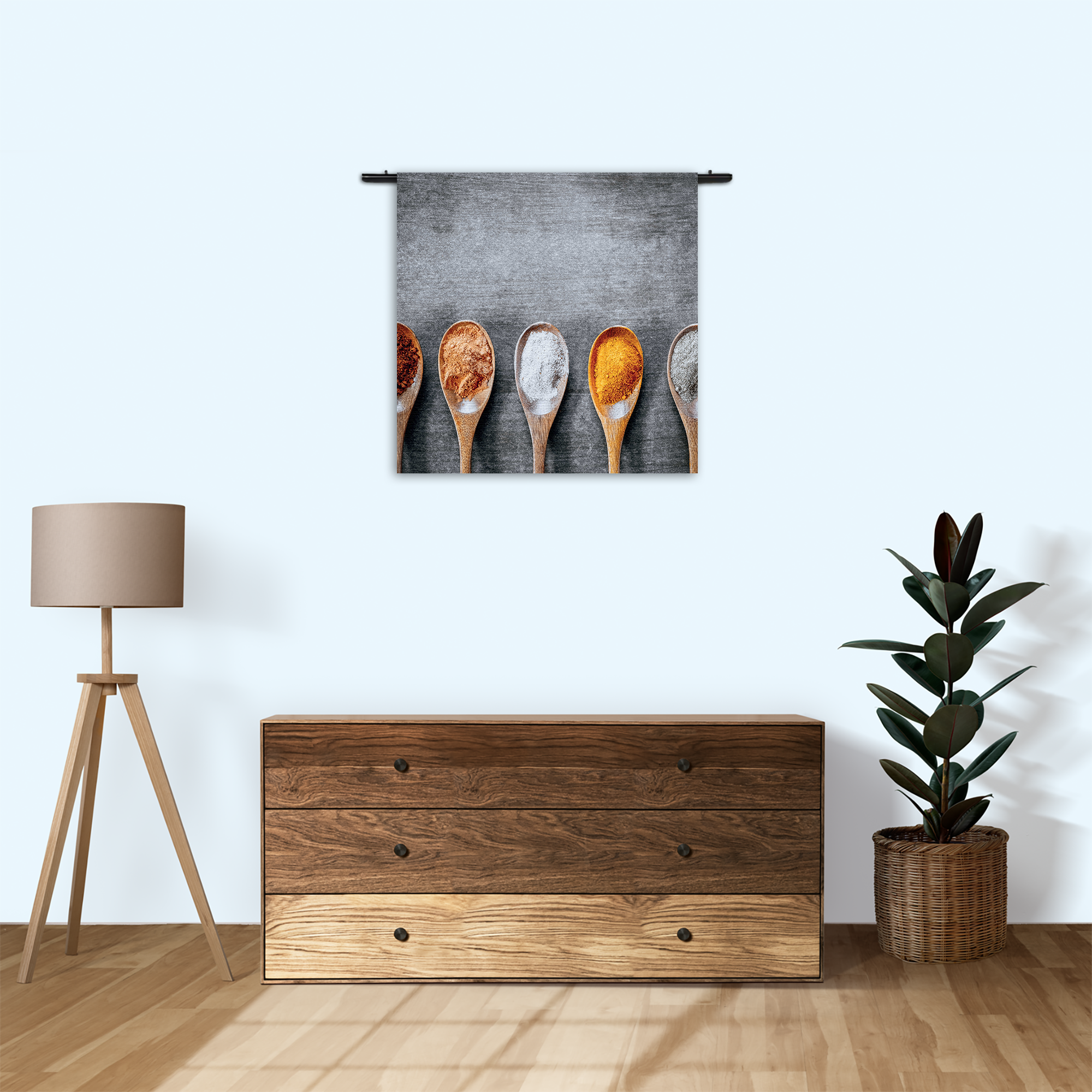 Wandkleed Specerijen Rechthoek Vierkant Template Vierkant Rond Eten En Drinken 40 3