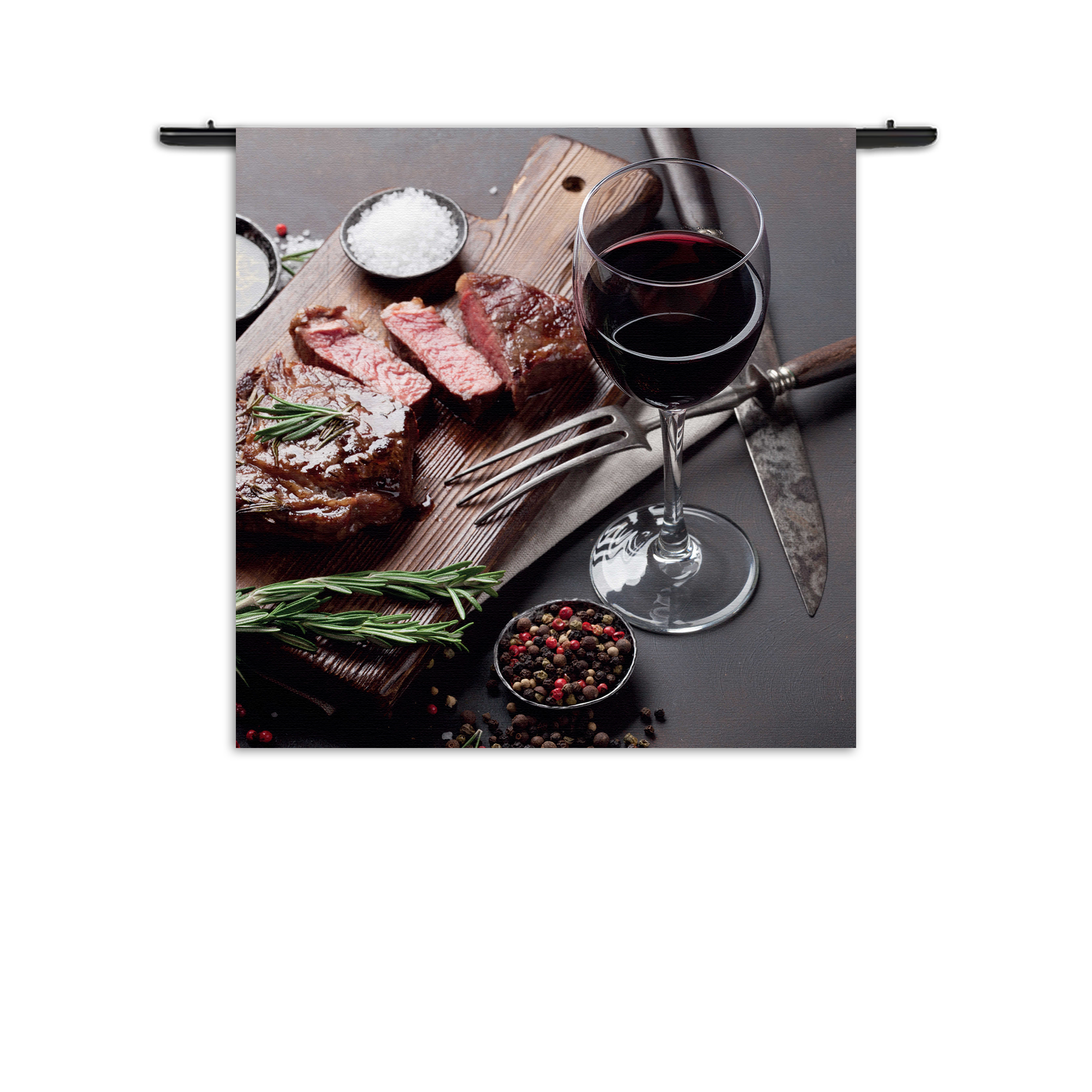 Template_Vierkant_Rond_Eten-En-Drinken_47-1 Wandkleed Beef met Rode Wijn Rechthoek Vierkant