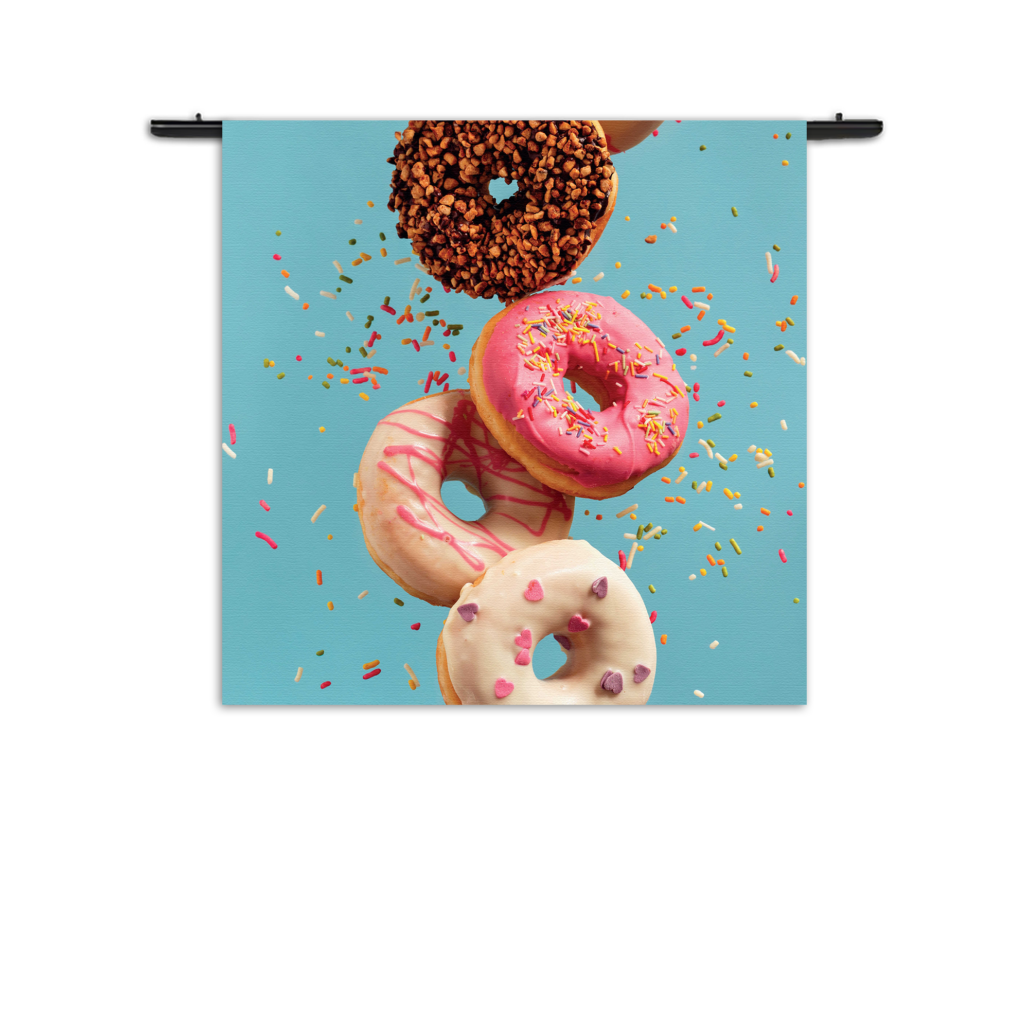 Wandkleed Donuts Rechthoek Vierkant