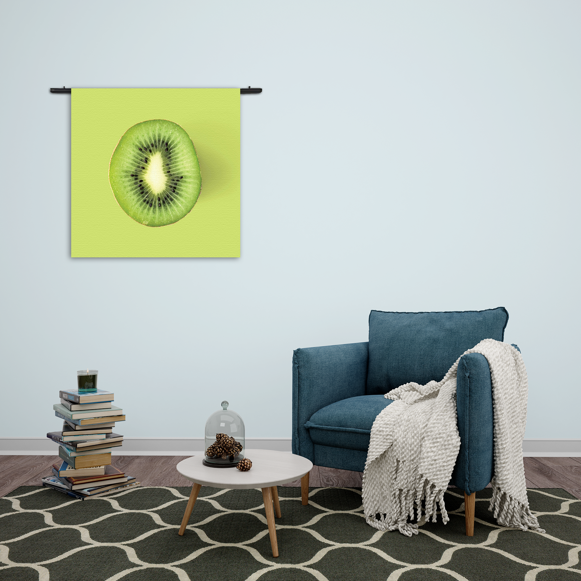 Wandkleed Kiwi Rechthoek Vierkant Template Vierkant Rond Eten En Drinken 5 2