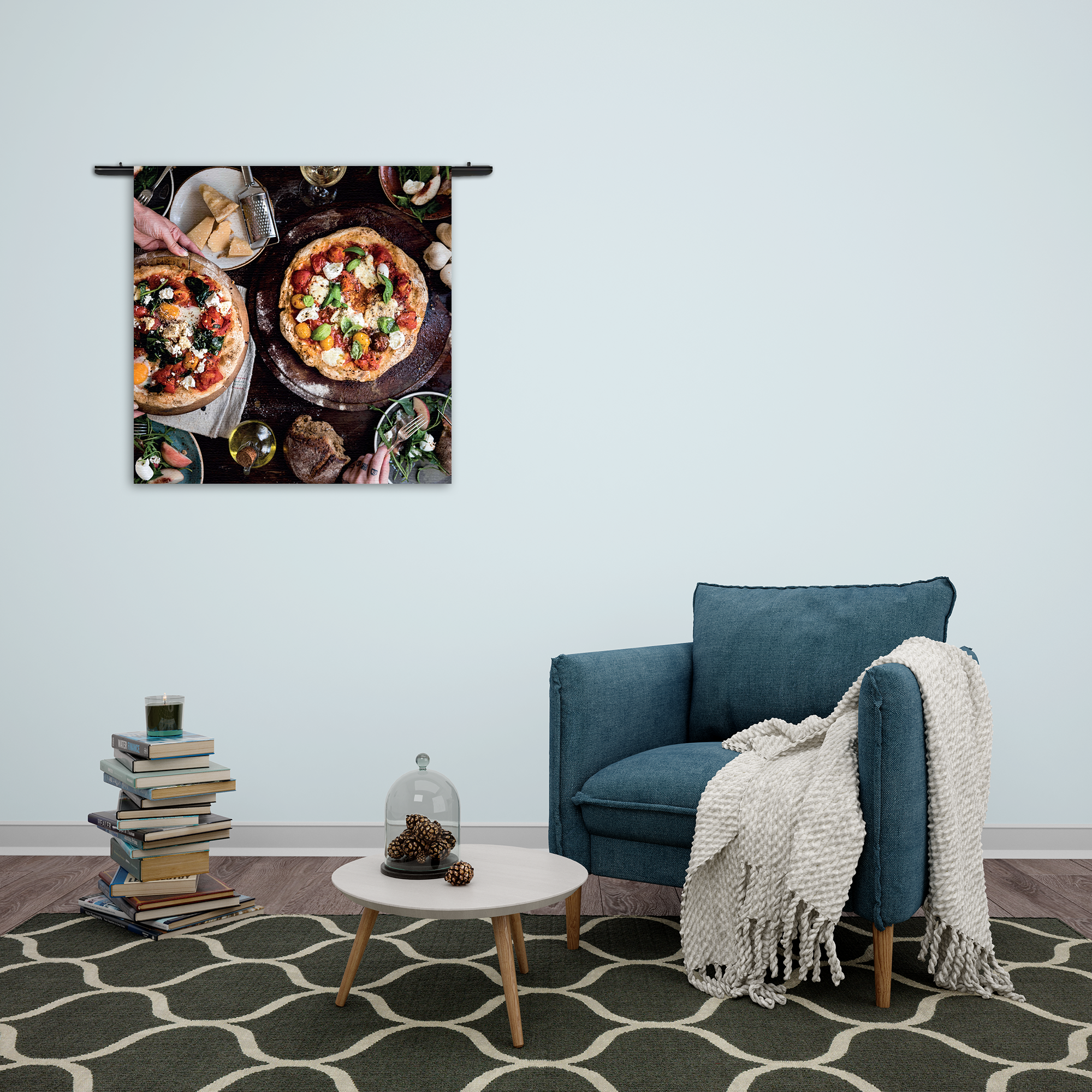 Wandkleed Italiaans Restaurant Rechthoek Vierkant Template Vierkant Rond Eten En Drinken 60 2